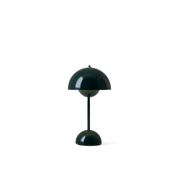 Flowerpot Vp9 Tradition Table Lamp, Hunter Green Table Lamps