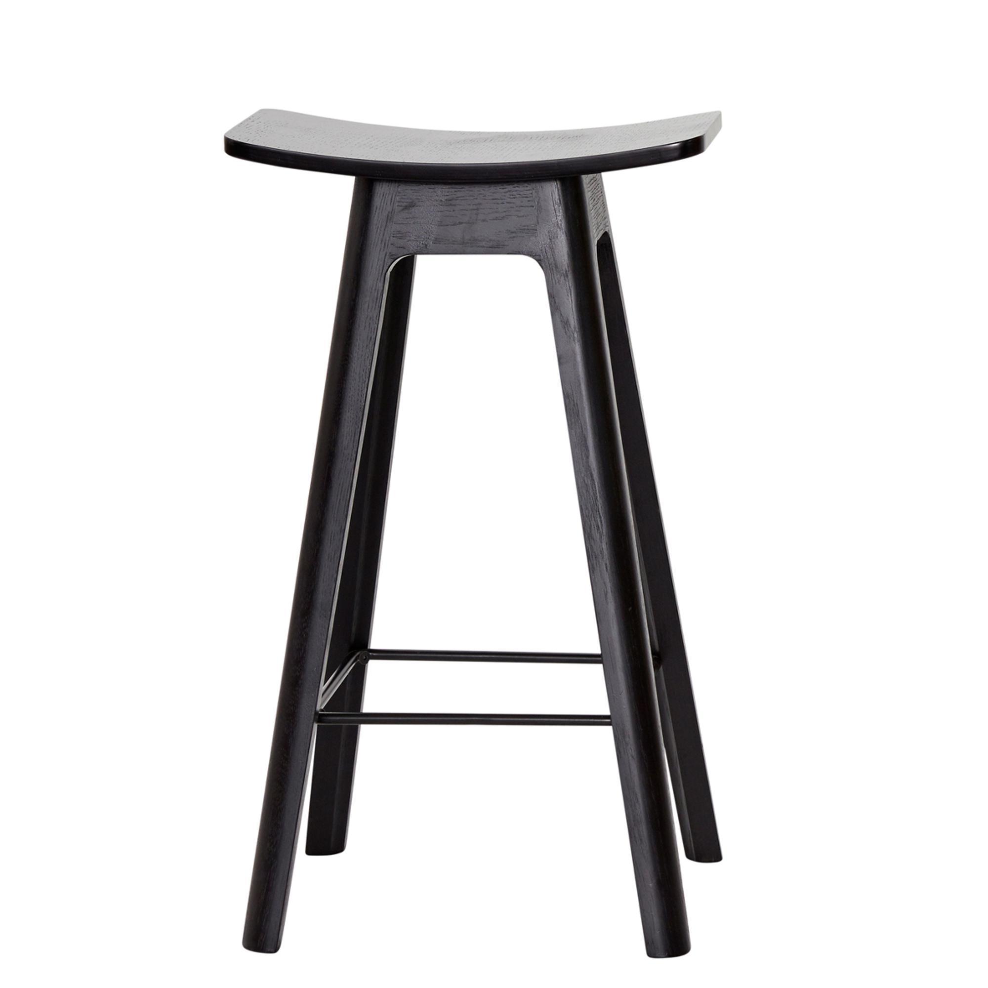 Andersen Furniture HC1 Sgabello da Bar 67 cm Nero/ Impiallacciato