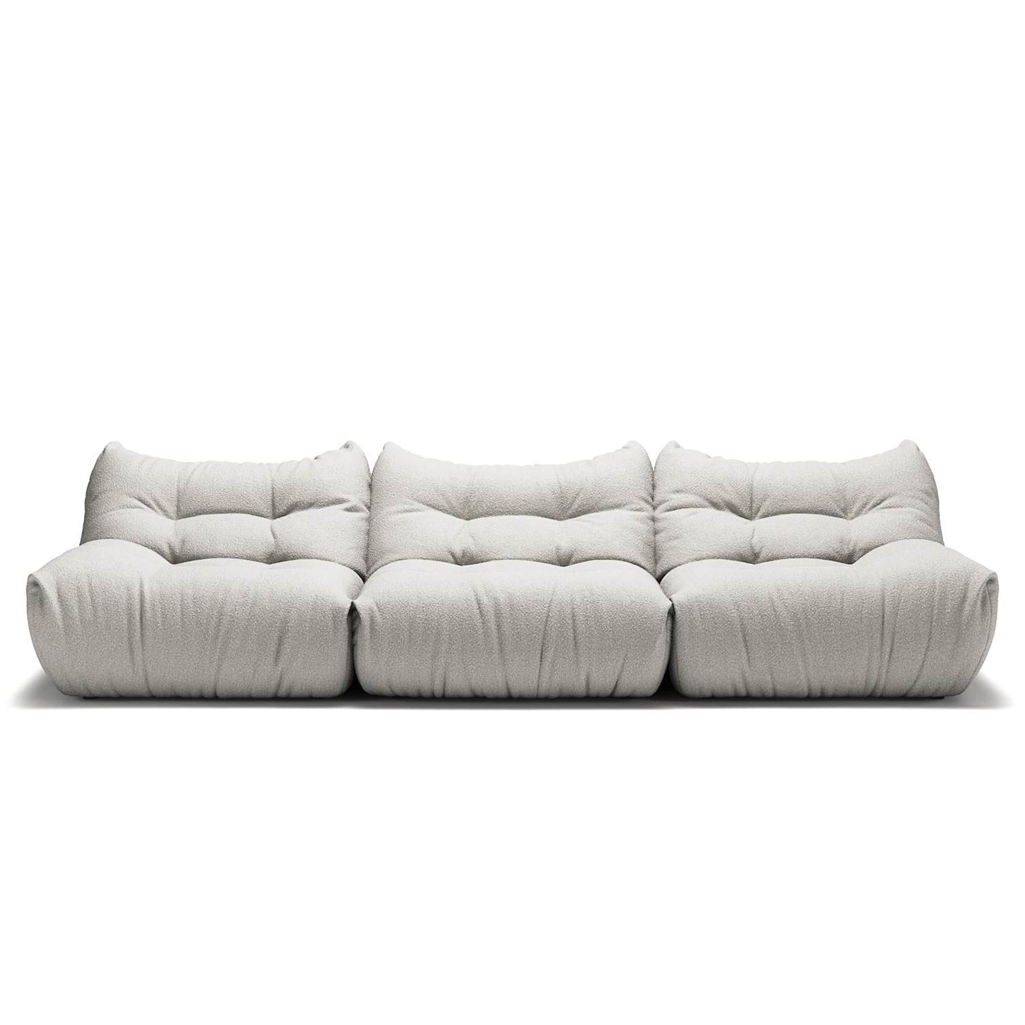 Decotique MONO 3-Seater Sofa Steam White