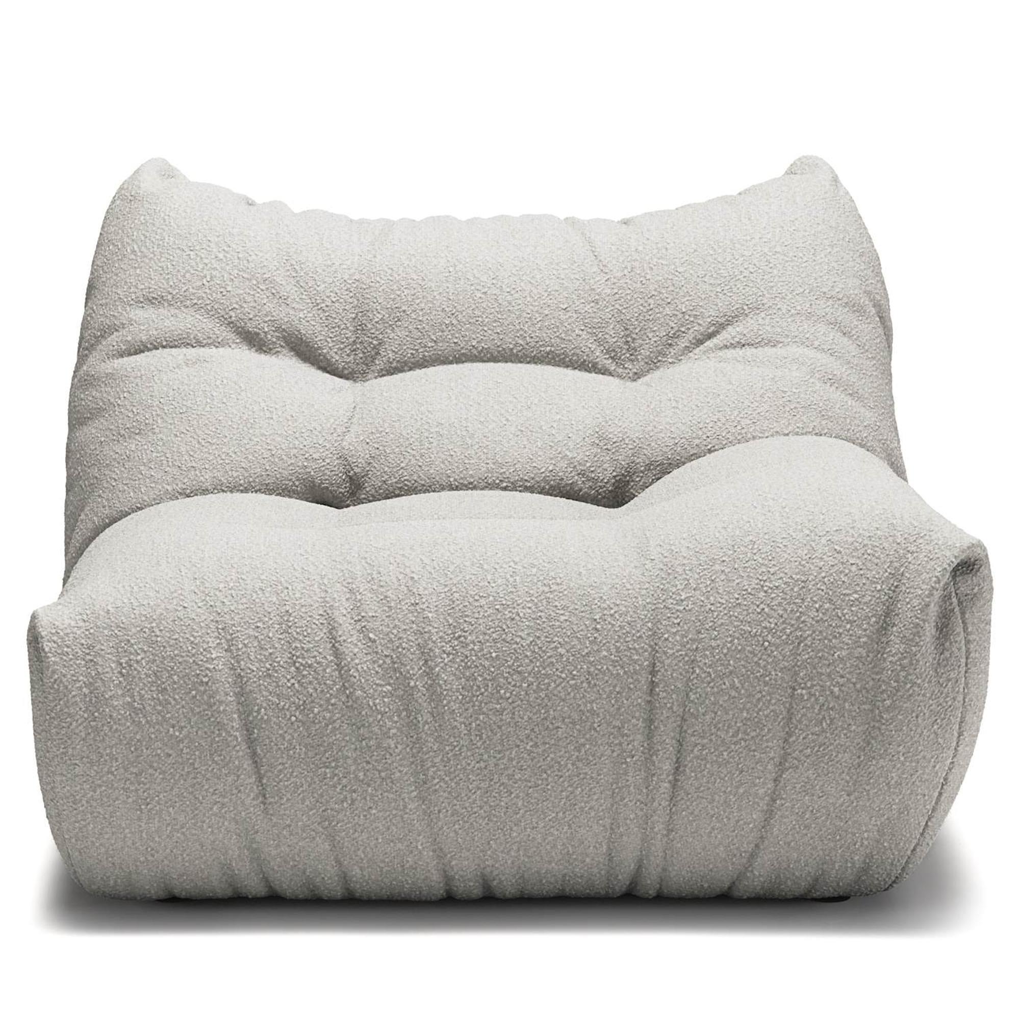 Decotique MONO Right Sofa Module Steam White