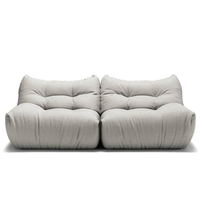 MONO 2-Seater Sofa Steam White