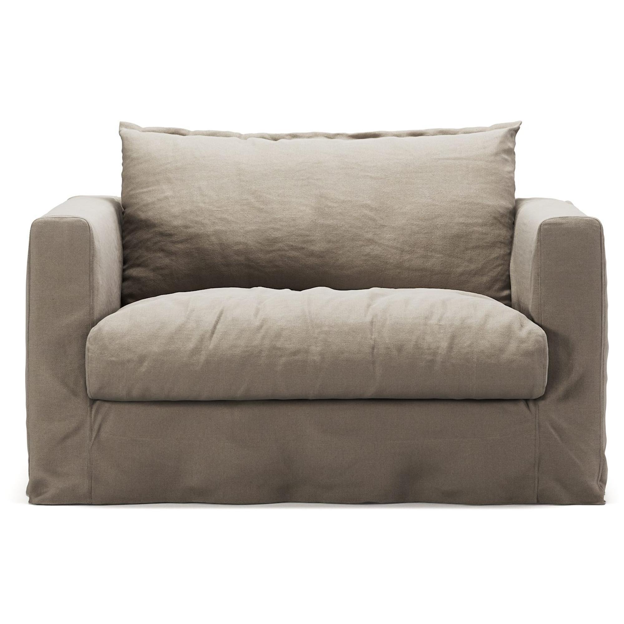 Decotique Le Grand Air Nou Love Seat Armchair Savage Linen