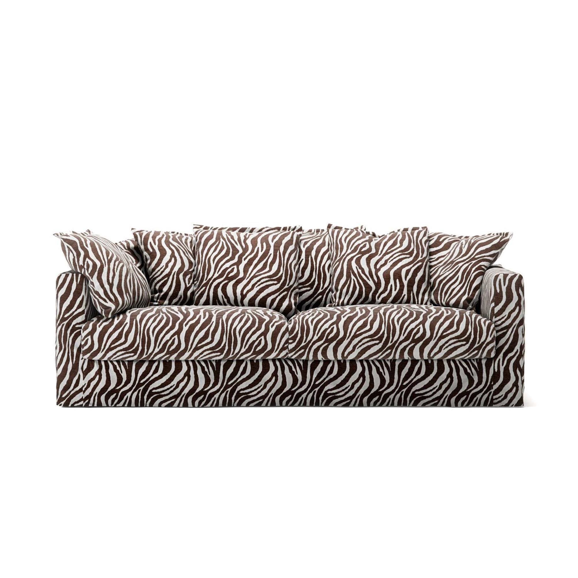 Divano Decotique Le Grand Air 3 posti Zebra/ Marrone/ Bianco