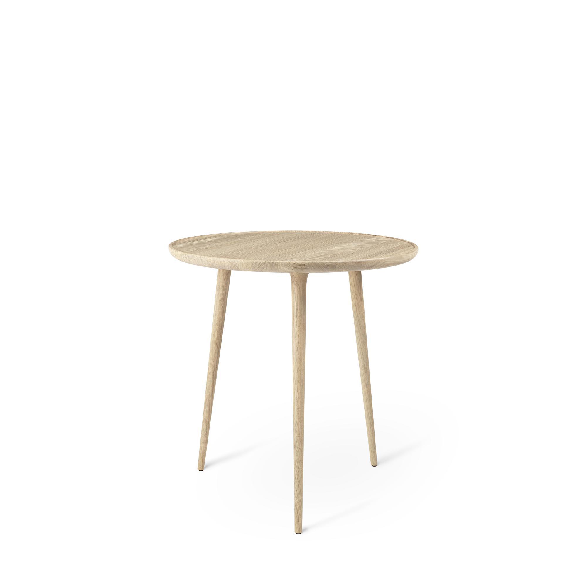 Mater Accent Ovale Table de Café Chêne Laqué Mat Ø70