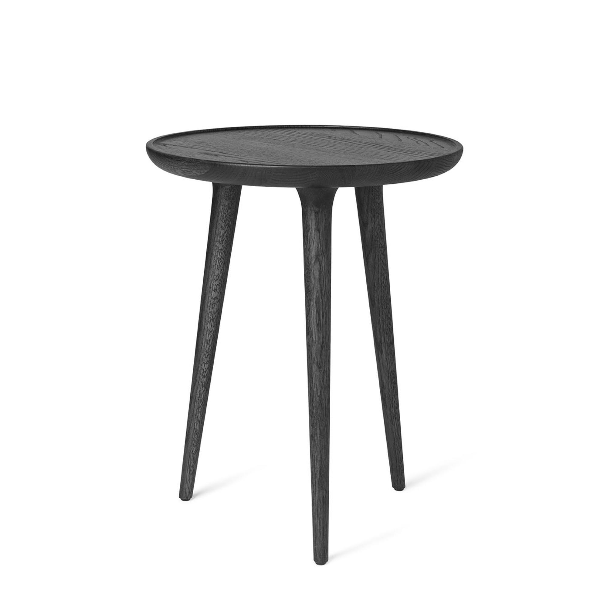 Mater Accent Table Basse Chêne Teinté Noir Entre Ø45