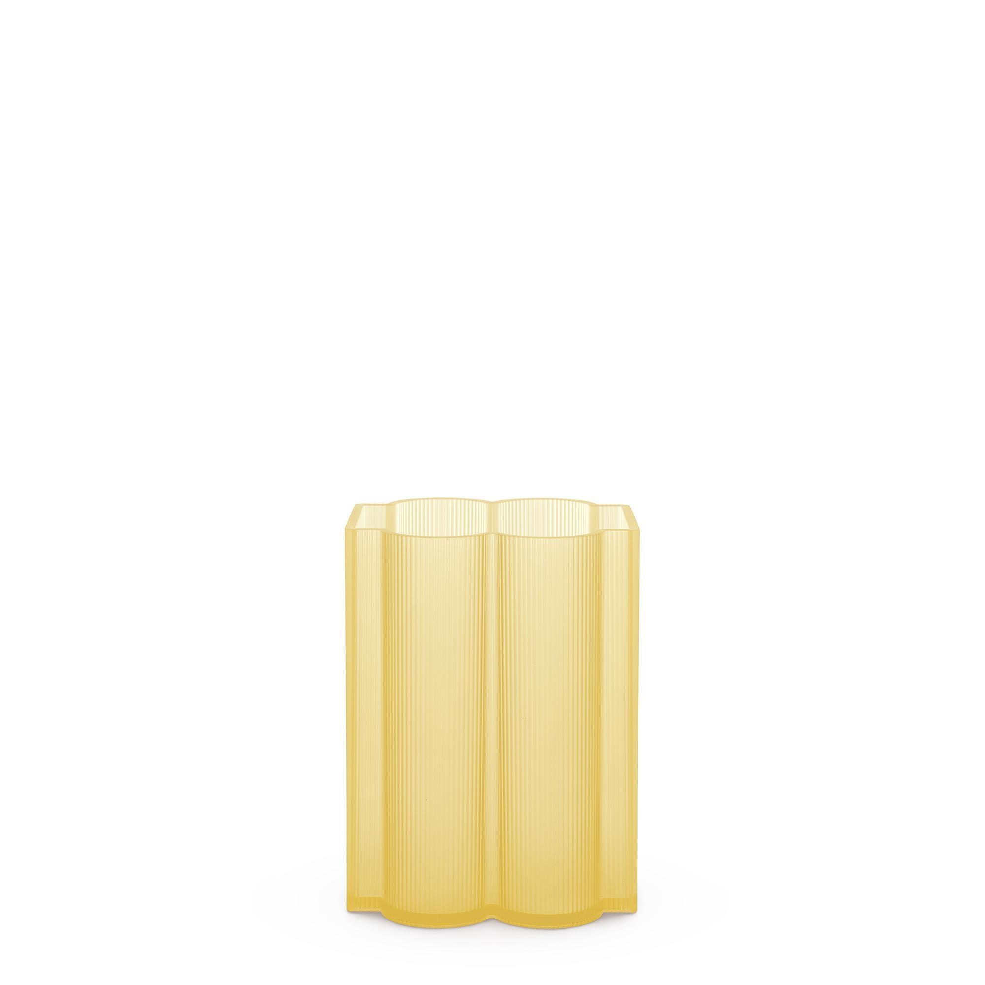 Kartell Okra Vase Low Yellow