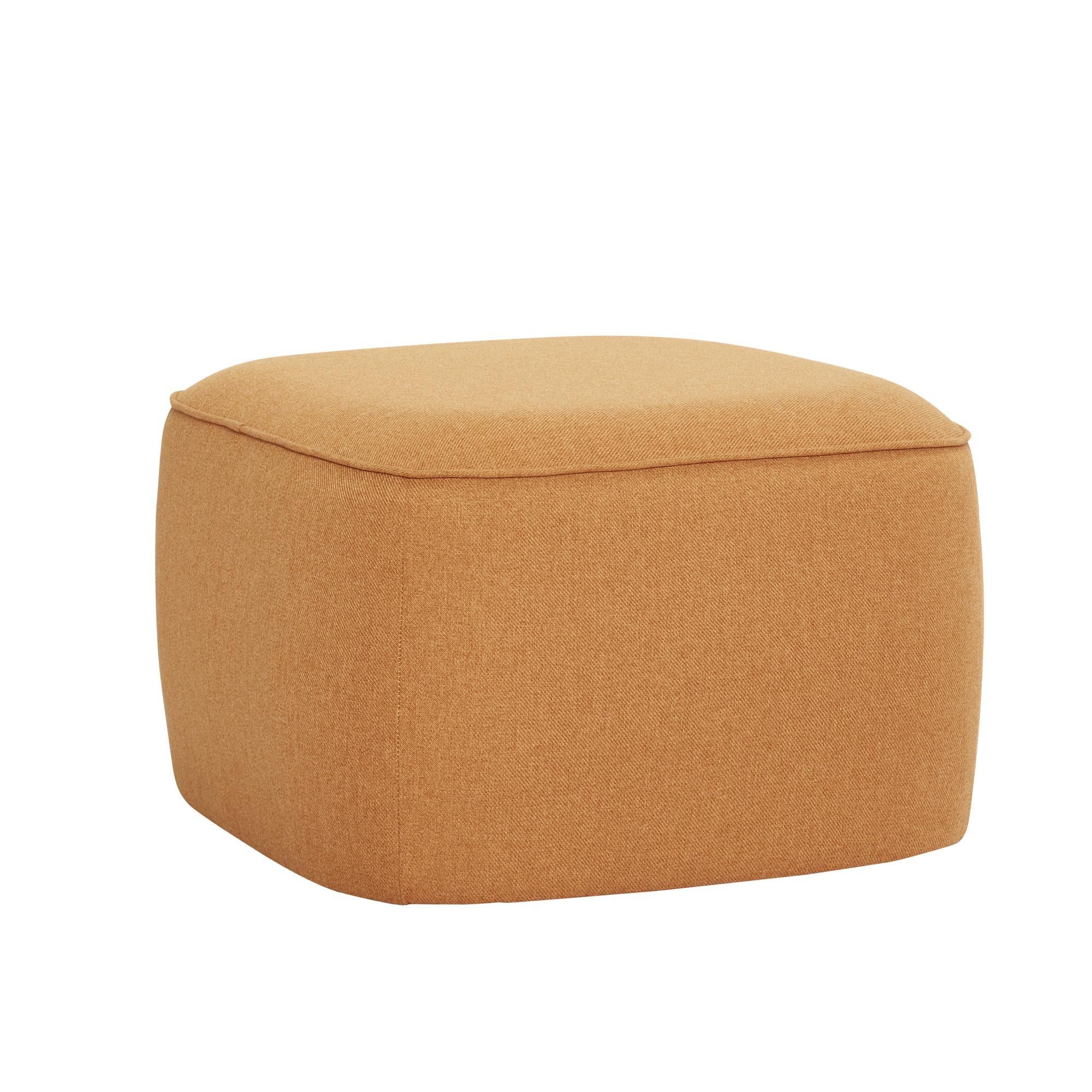 Hübsch Pouf Cube Orange