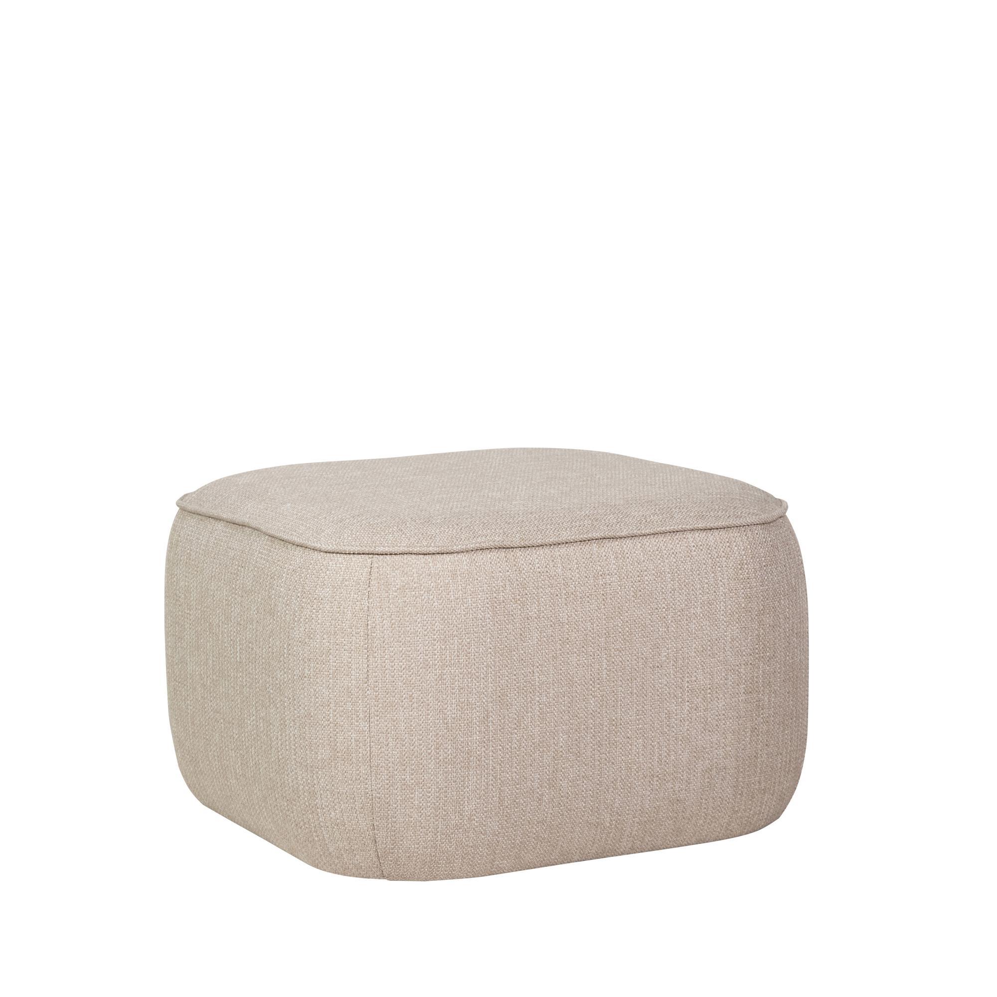 Hübsch Cube Pouf Sand