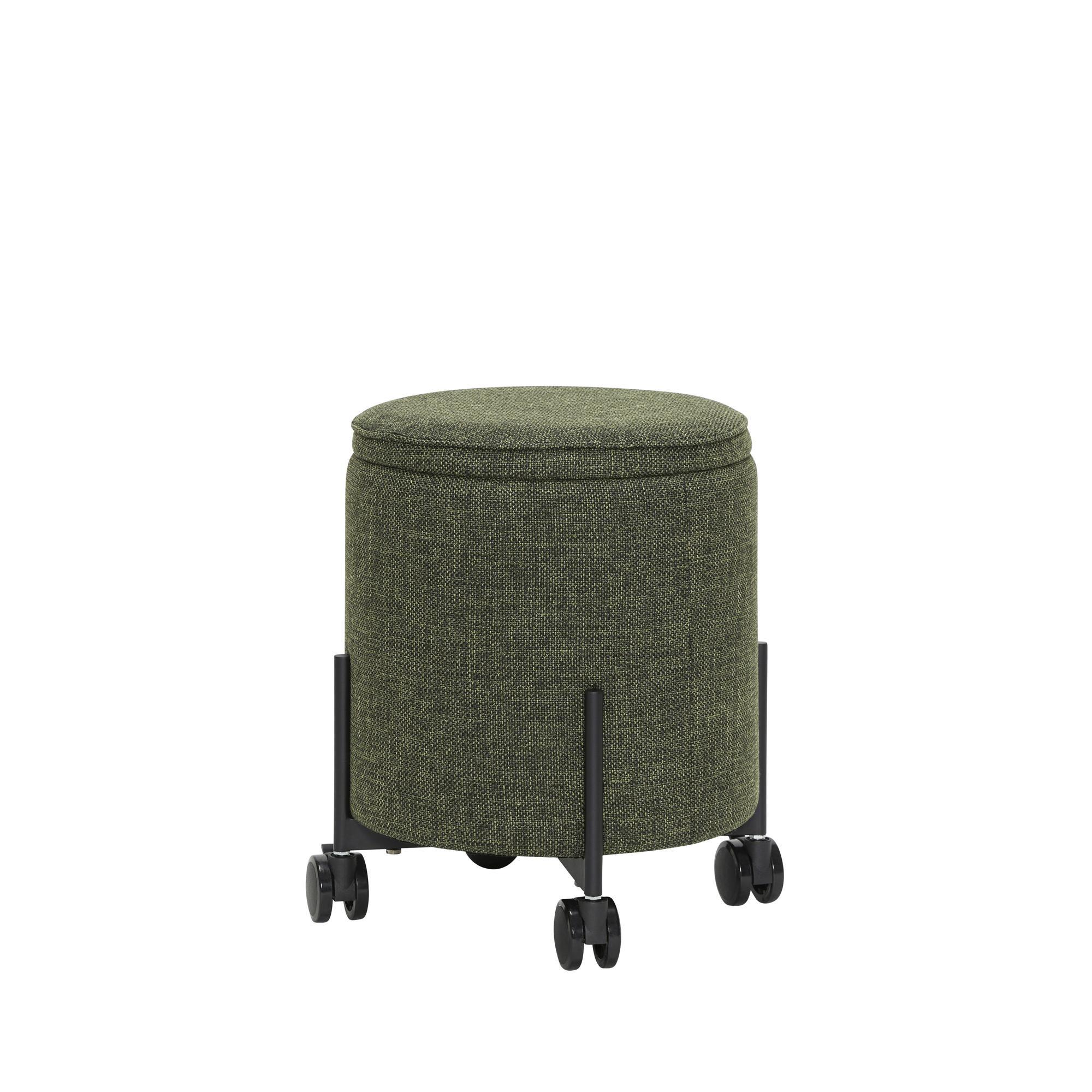 Hübsch Contain Pouf Small Green