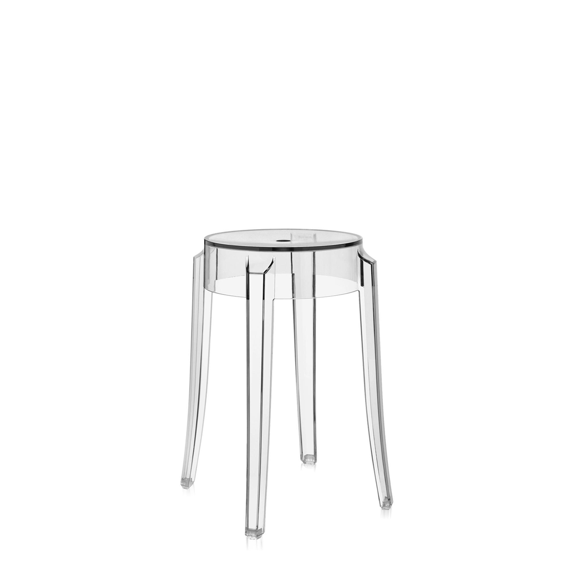 Kartell Taburete Charles Ghost Alt.45 Cristal