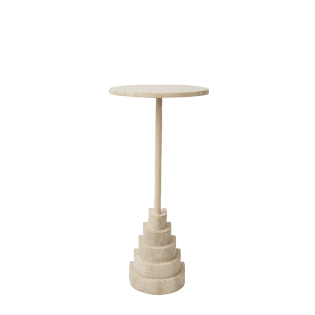 AYTM SOLUM sidebord H67 lys Sand/travertin
