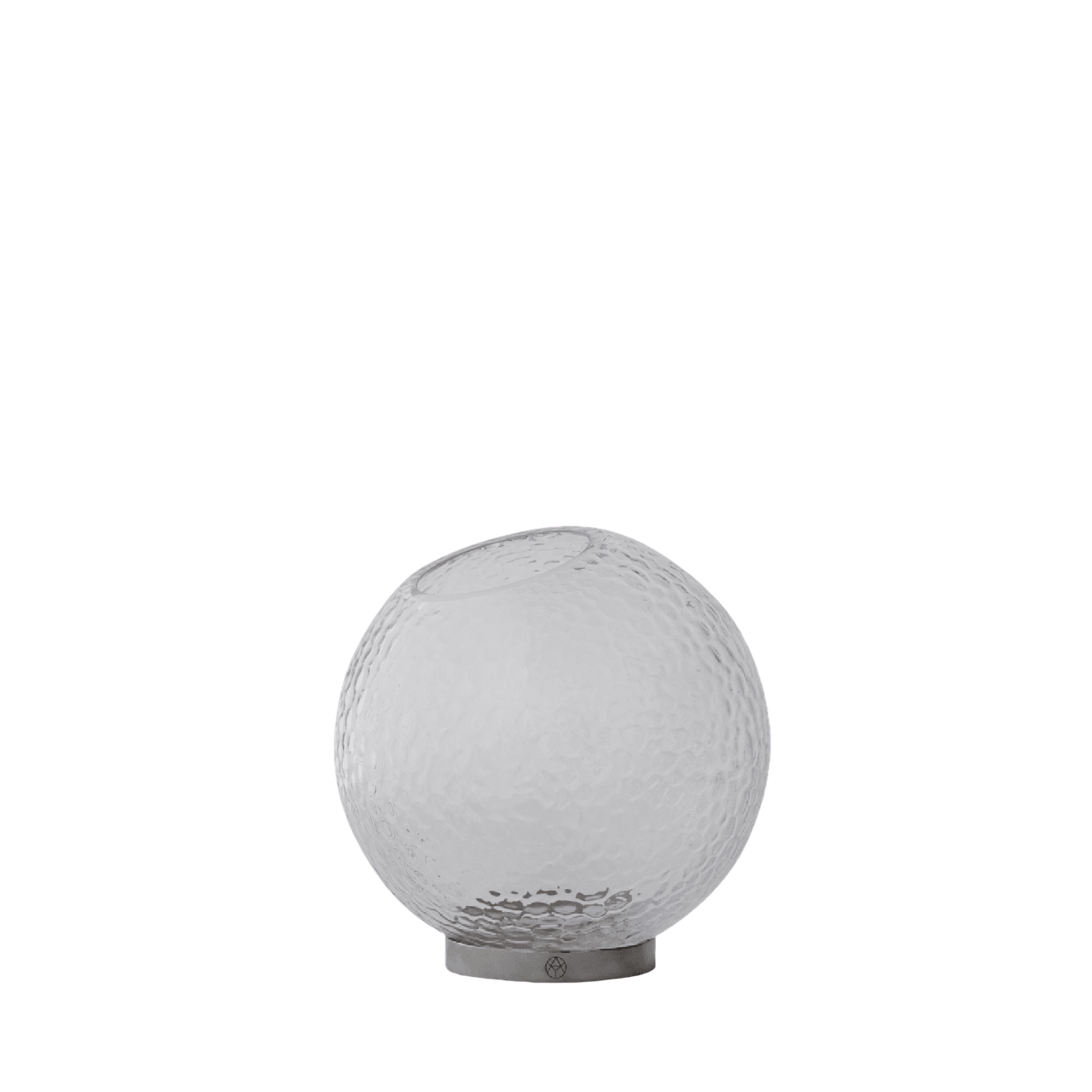 AYTM GLOBE BUBBLES Vase Ø21 Clear/ Silver