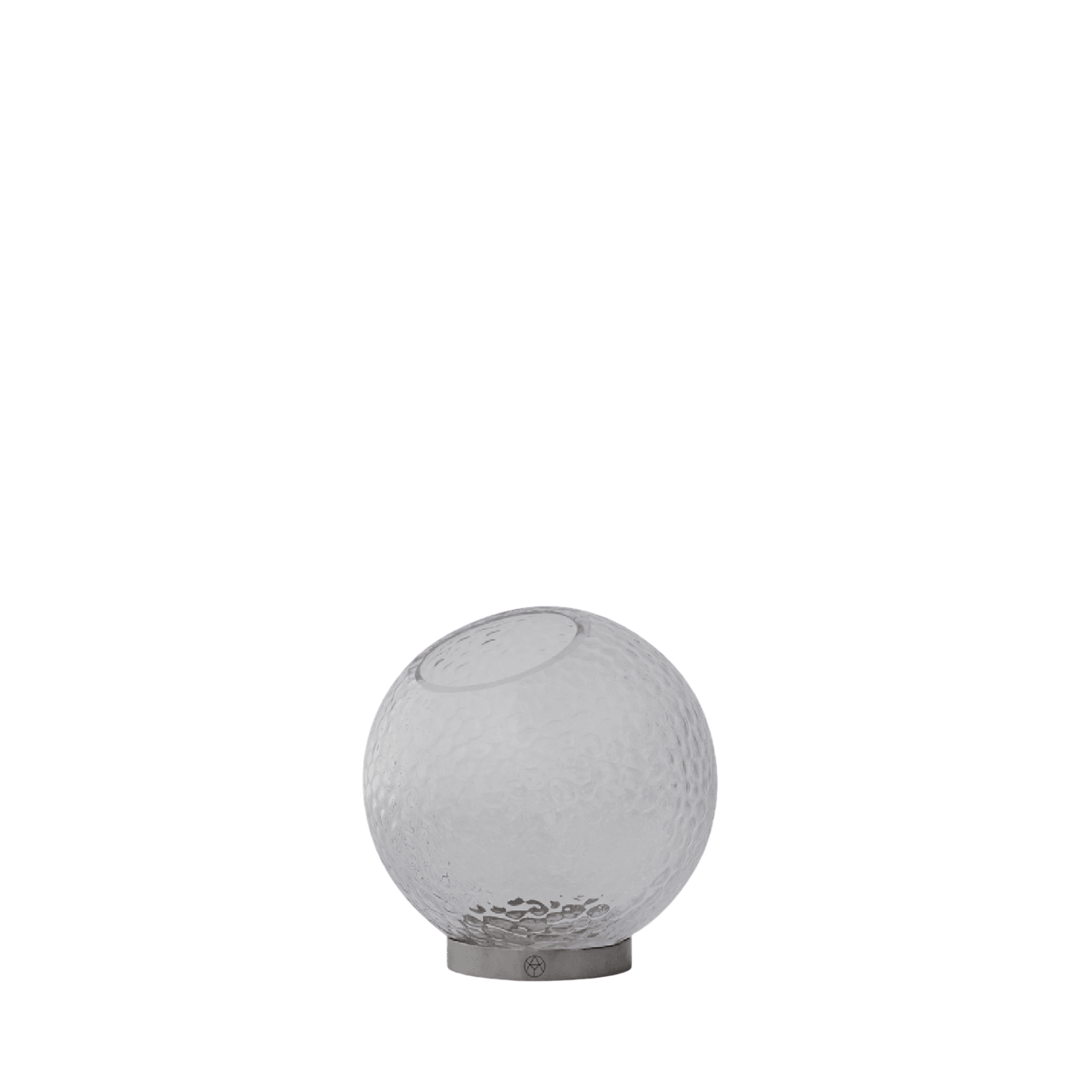 AYTM GLOBE BUBBLES Vase Ø17 Clear/ Silver