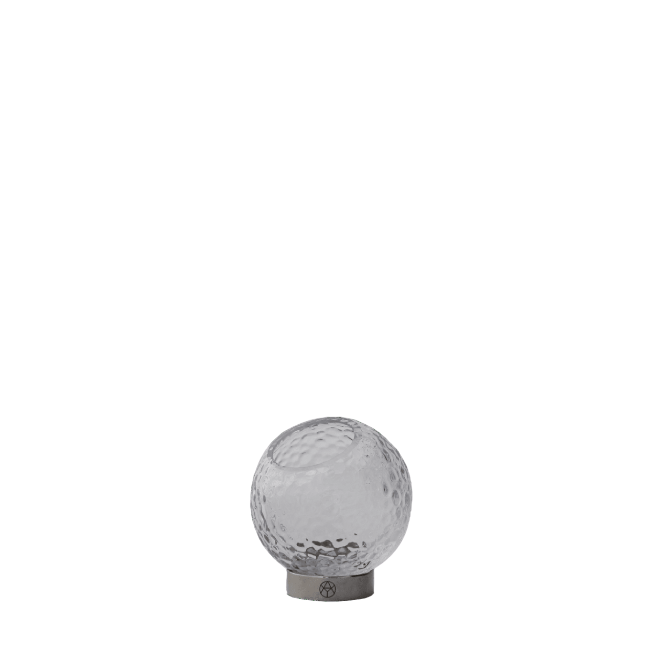 AYTM GLOBE BUBBLES Vase Ø10 Clear/ Silver