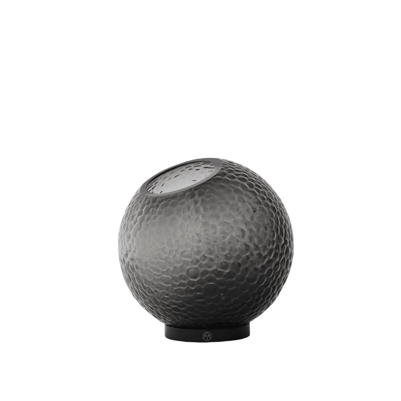 AYTM GLOBE BUBBLES Vase Ø21 Black
