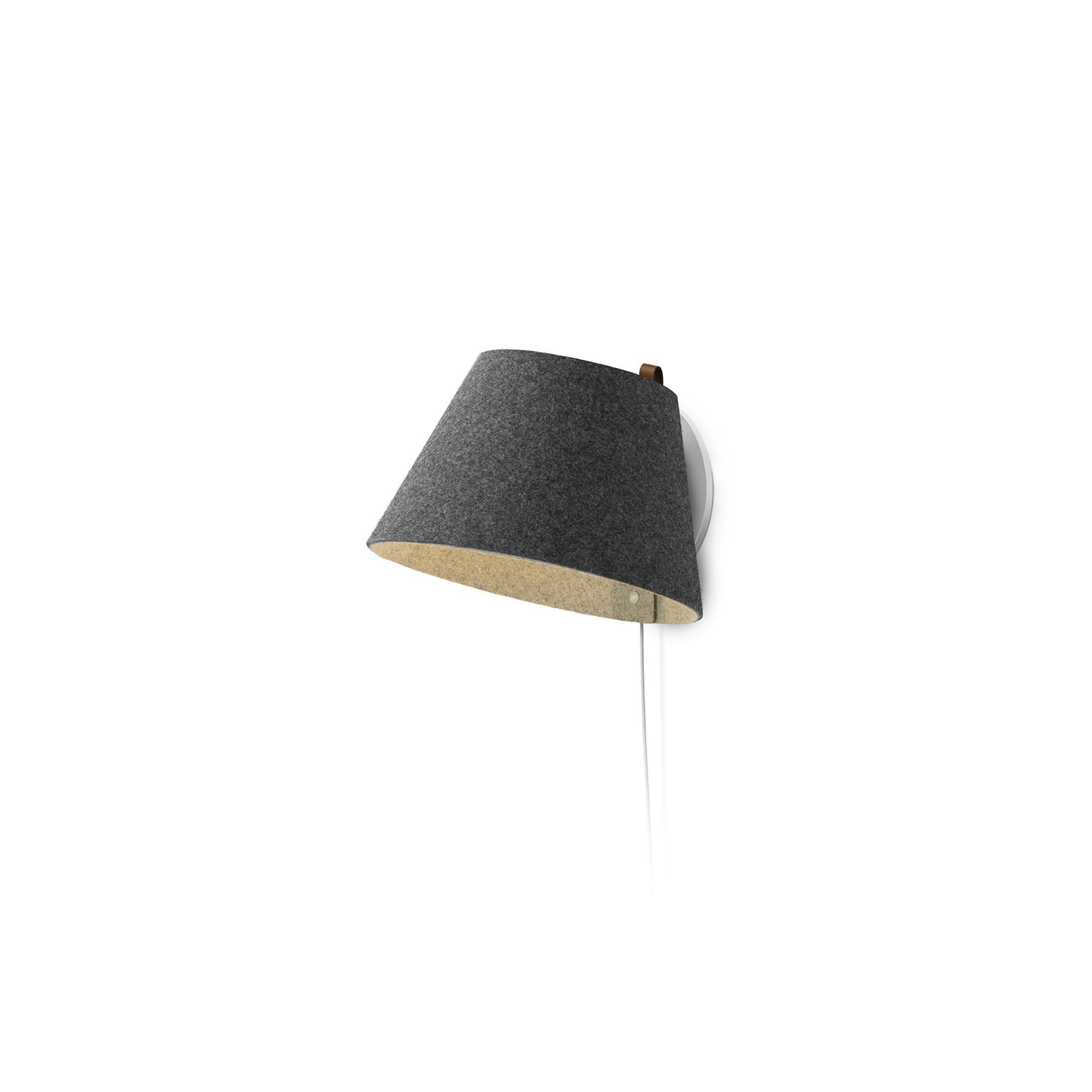 Pablo Lana Wall Lamp Small Charcoal/ Gray