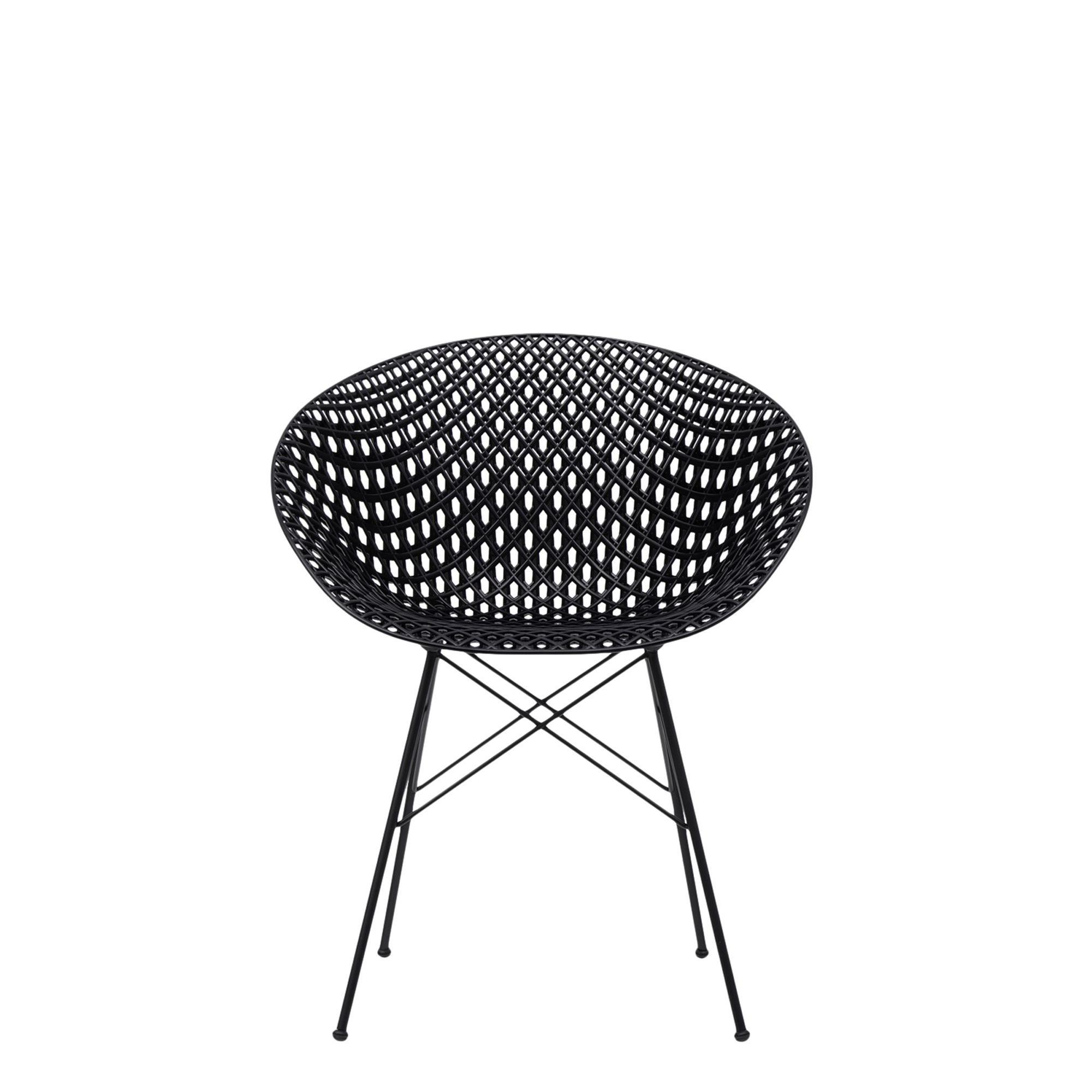 Kartell SMATRIK Esszimmerstuhl Schwarz