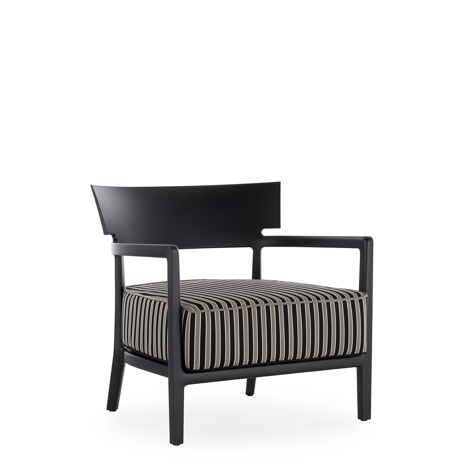 Kartell CARA MAT Udendørs Lænestol Sort/Dove Grey Black