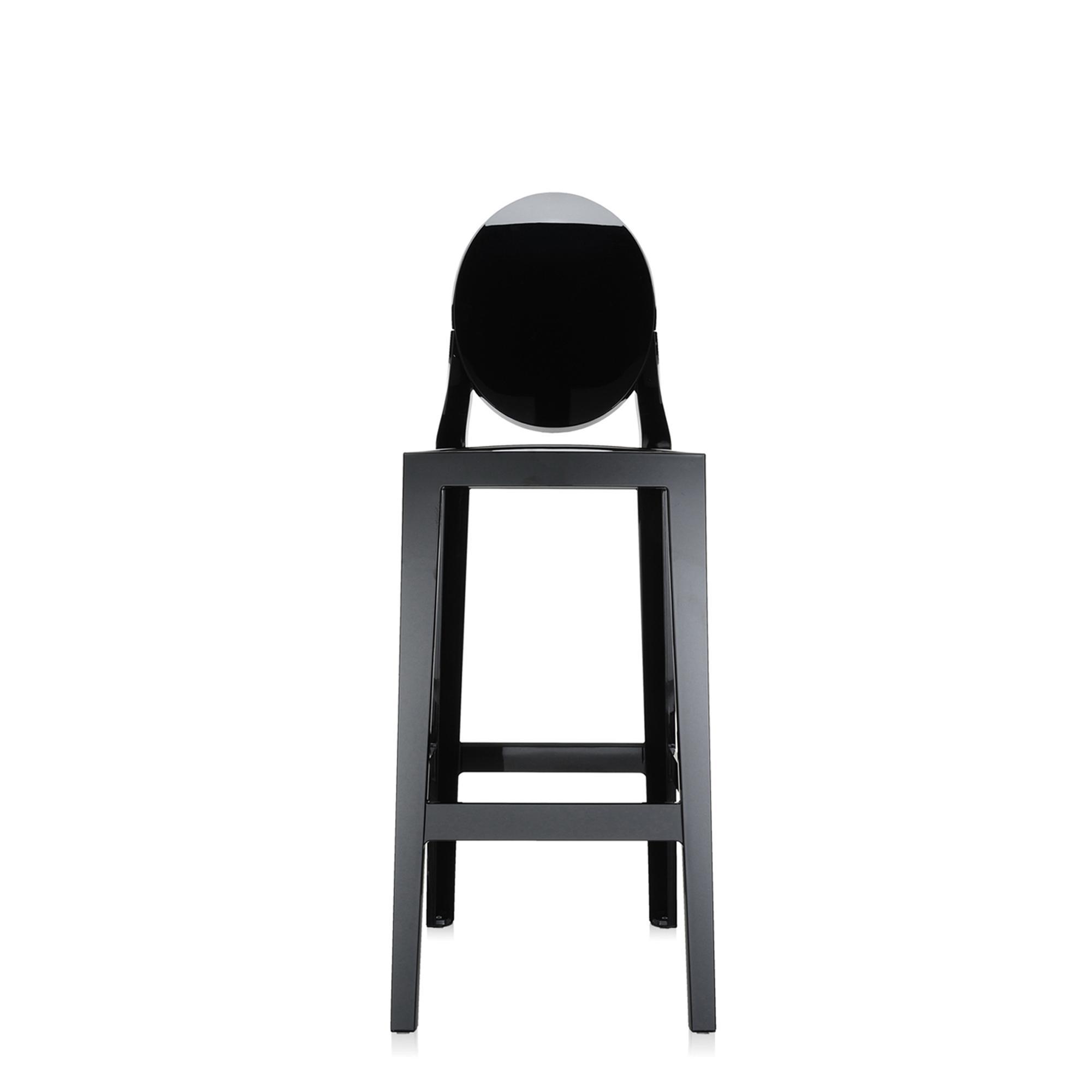 Kartell One More Barstool H75 Kiiltävä Musta