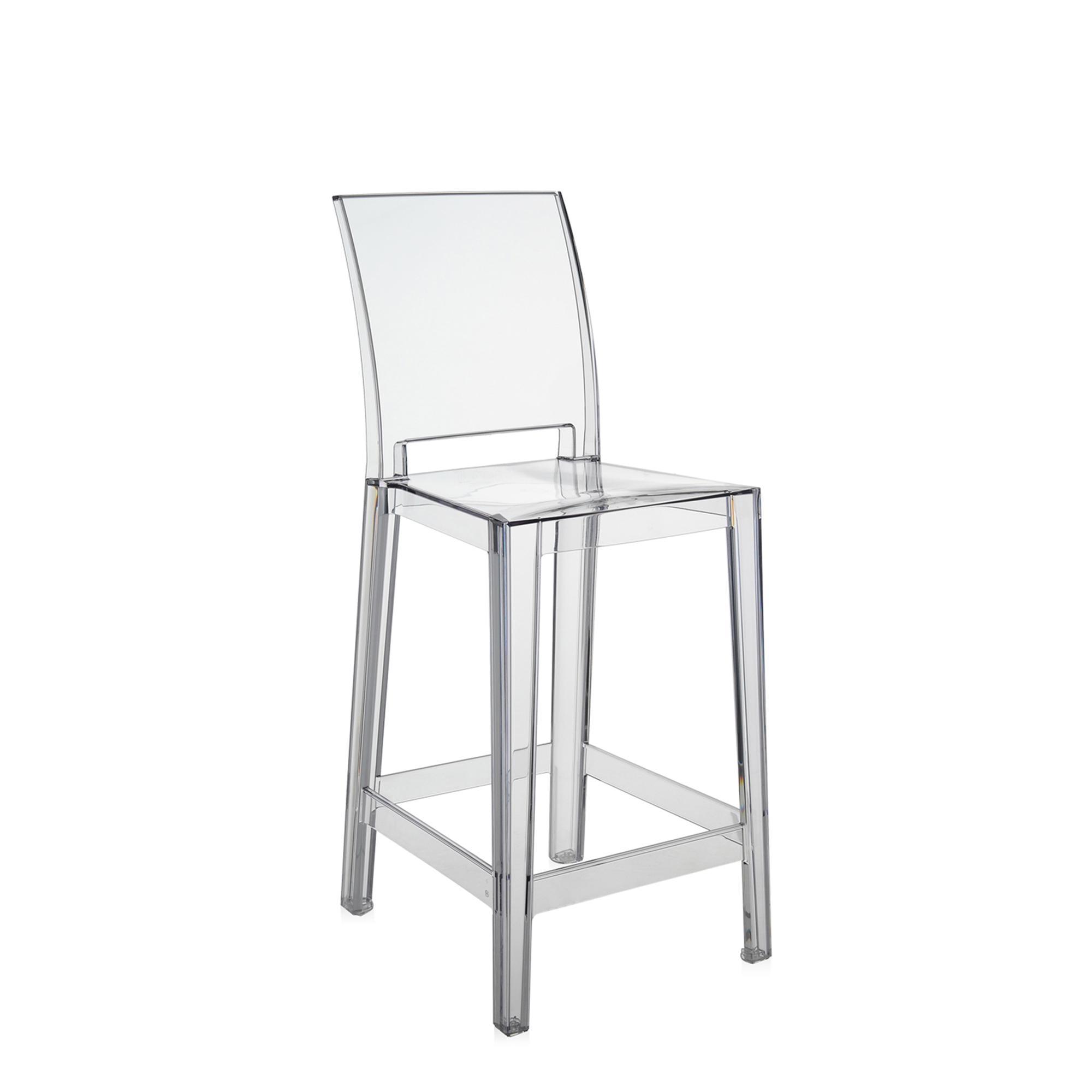 Sgabello Bar Kartell One More Please H65 Cristallo