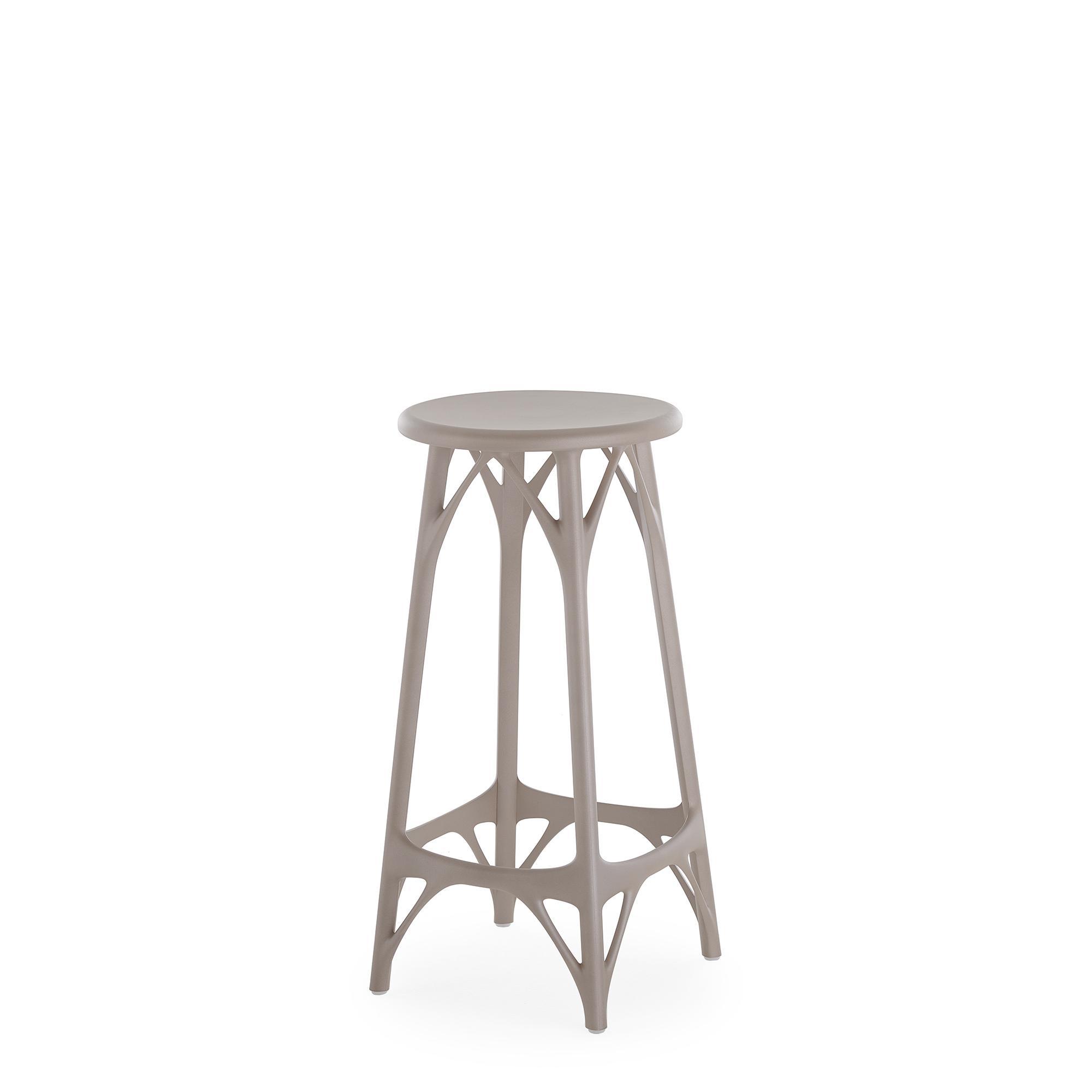 Kartell AI Light Stool H65 Harmaa