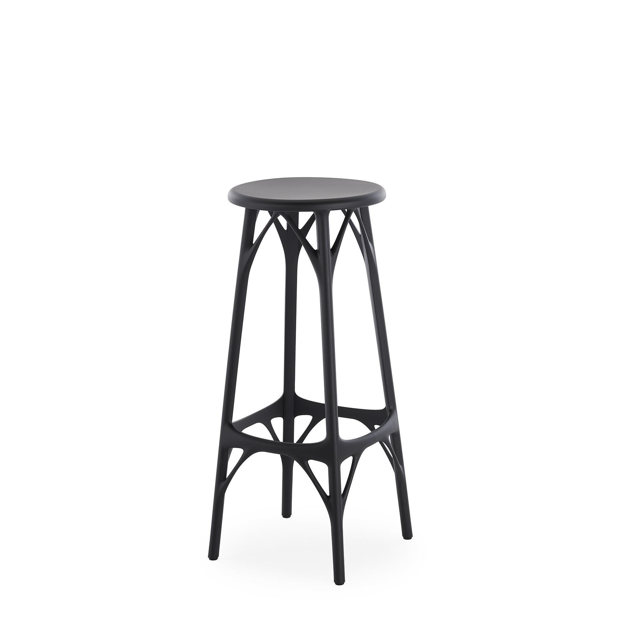 Kartell AI Light Stool H75 Musta