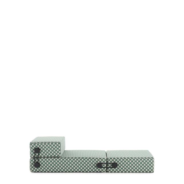 Kartell TRIX LIBERTY OBI CHECK Buitenmatras/Bank Sage