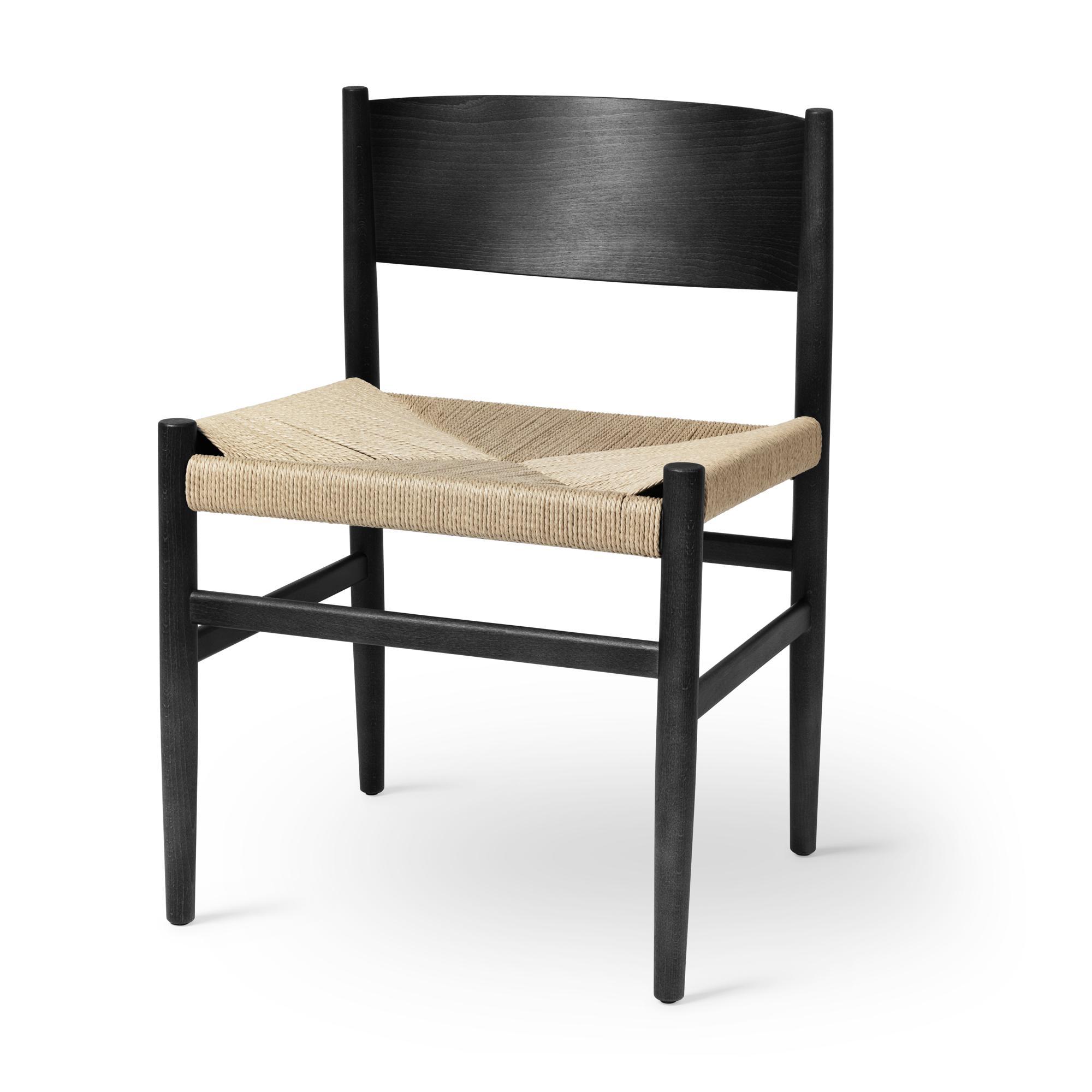 Mater Nestor Dining Chair Black Beech/Paper Yarn