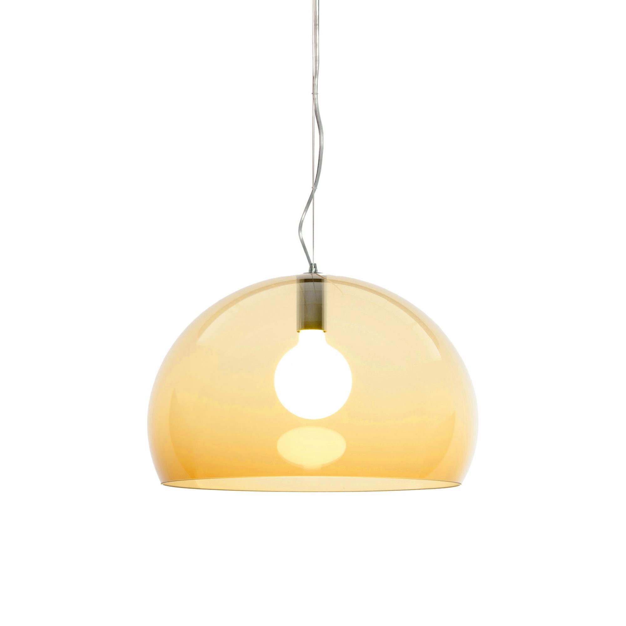 Kartell FL/Y Lampa wisząca Ø52 Bursztynowy