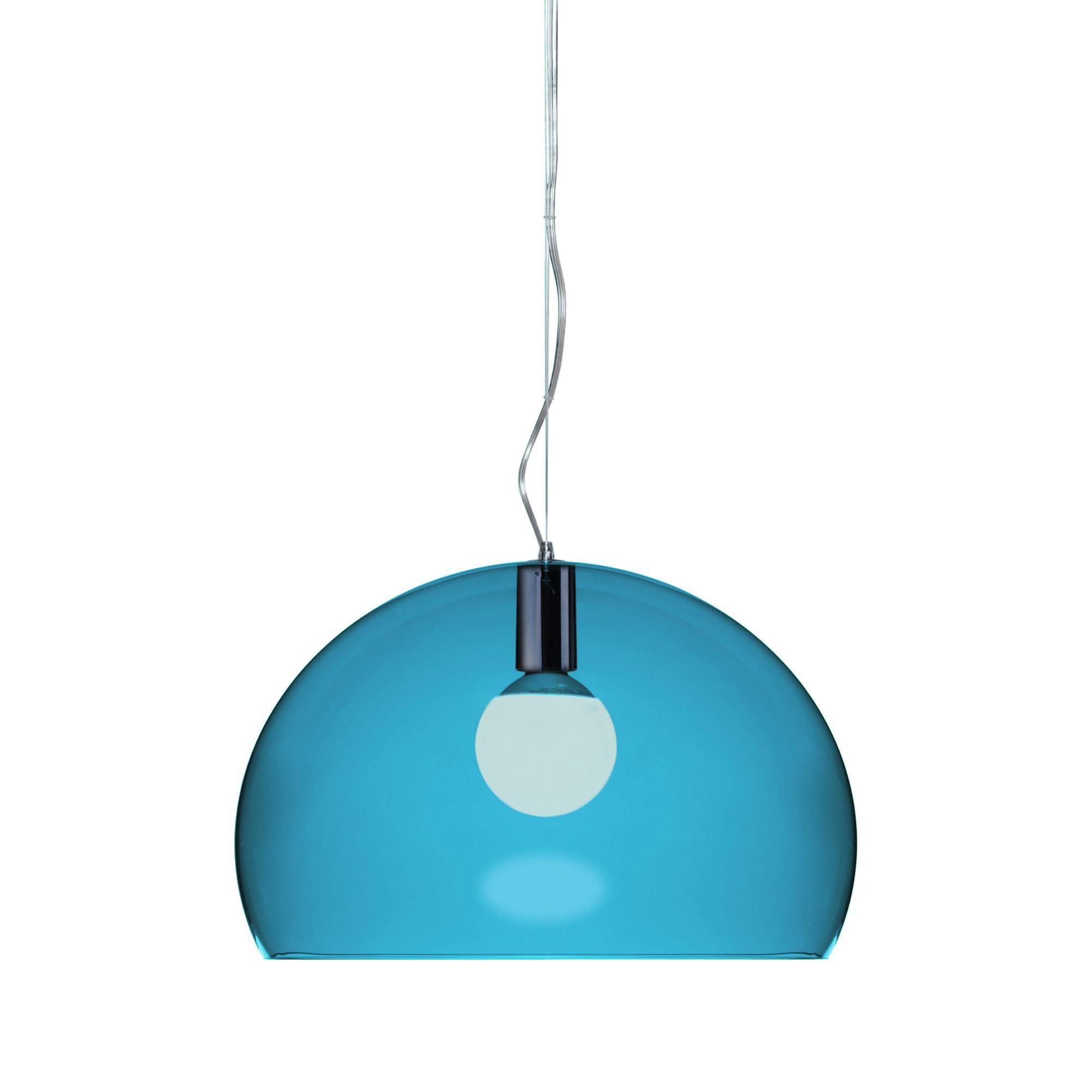 Kartell FL/Y Lampadario Blu Medio