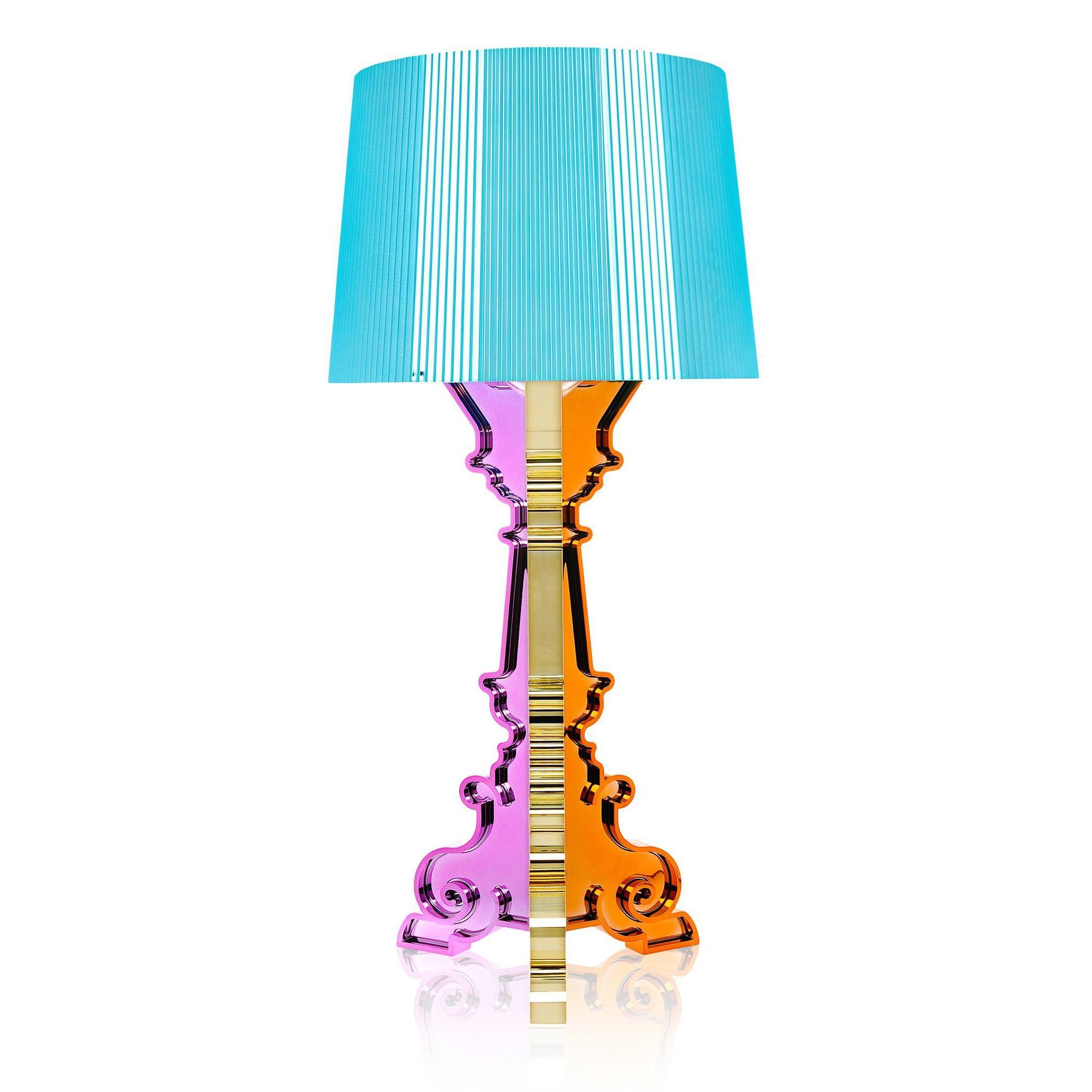 Kartell Bourgie Lampada Da Tavolo Multicolore Blu Chiaro