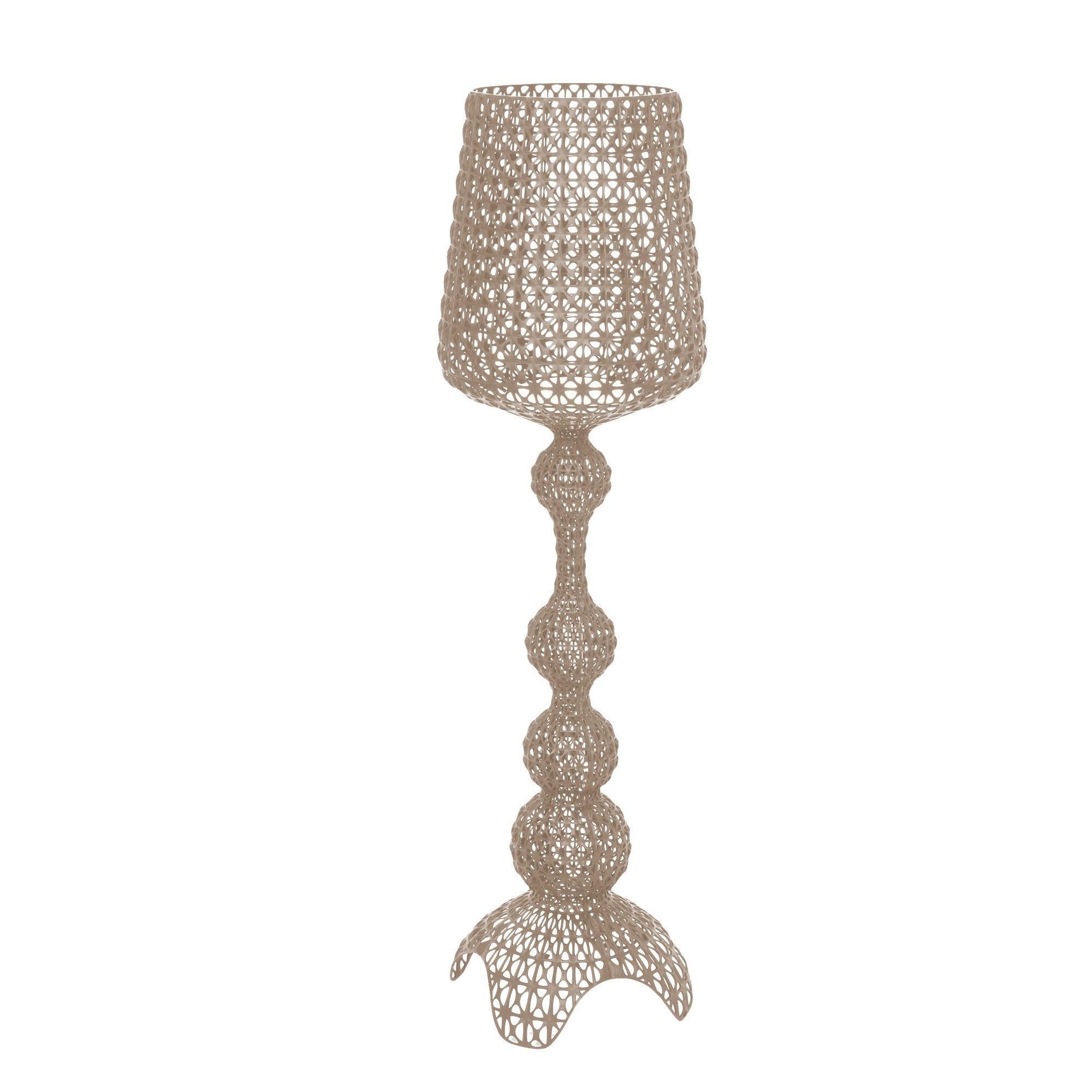 Lámpara de pie de exterior Kartell KABUKI, Gris Paloma.