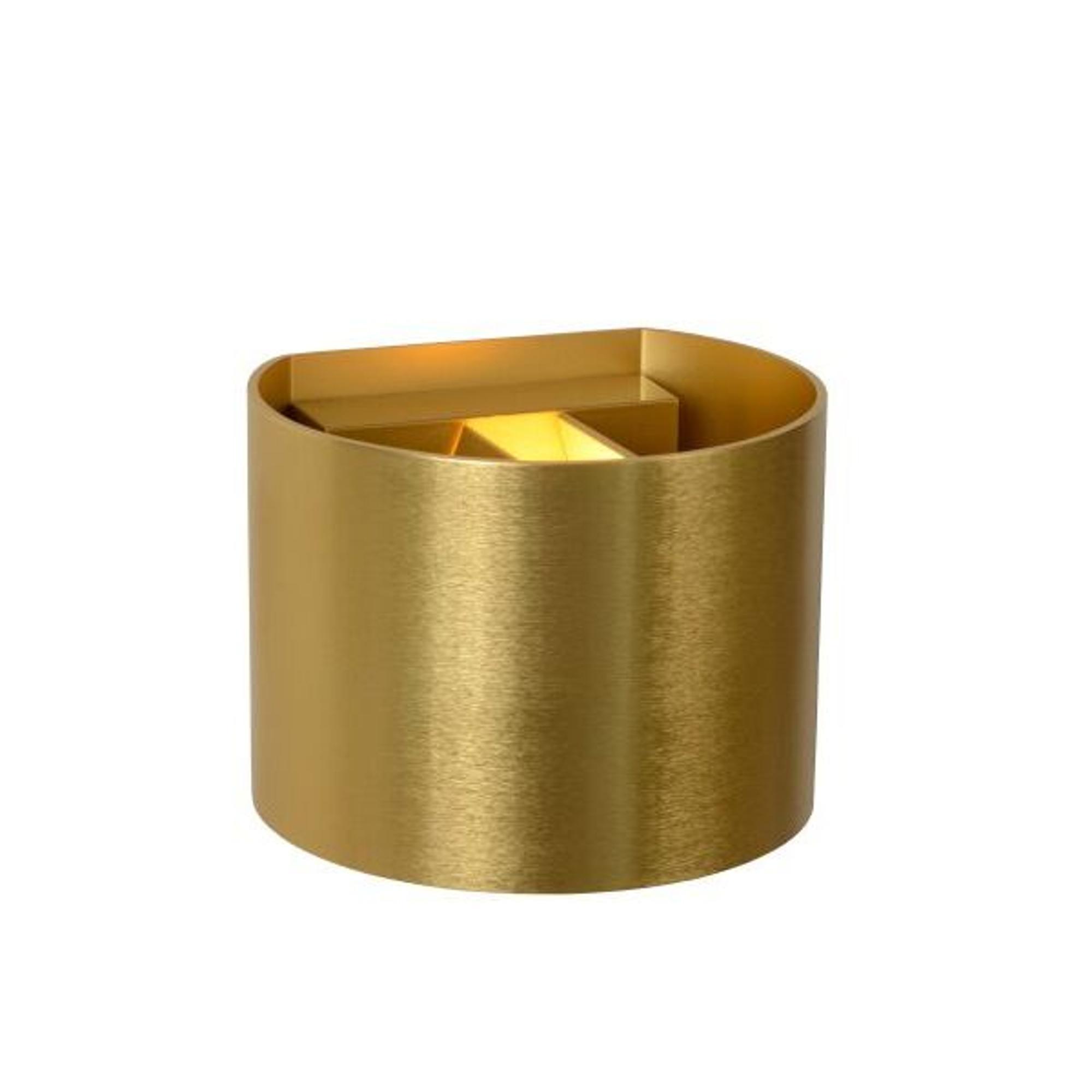 Lucide Xio Wall Lamp Matt Gold/ Brown