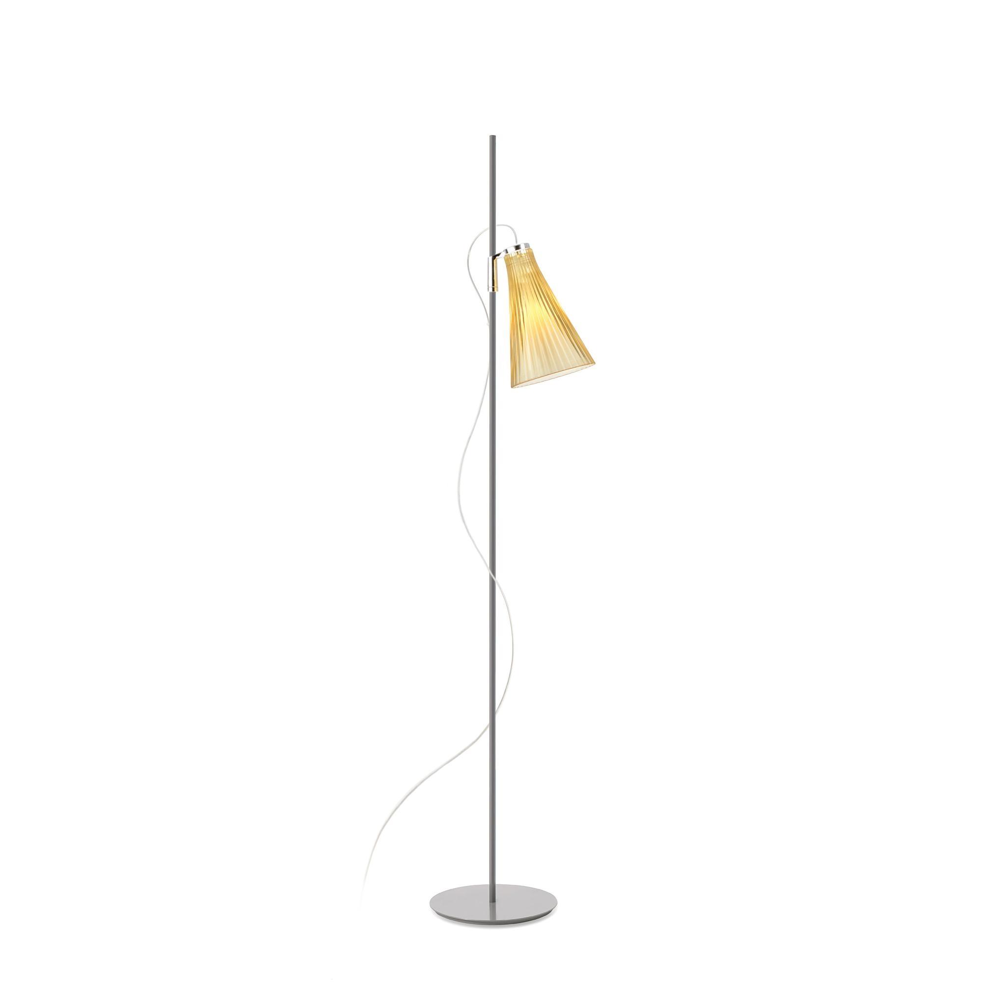 Kartell K-LUX Gulvlampe Straw Yellow/Grå