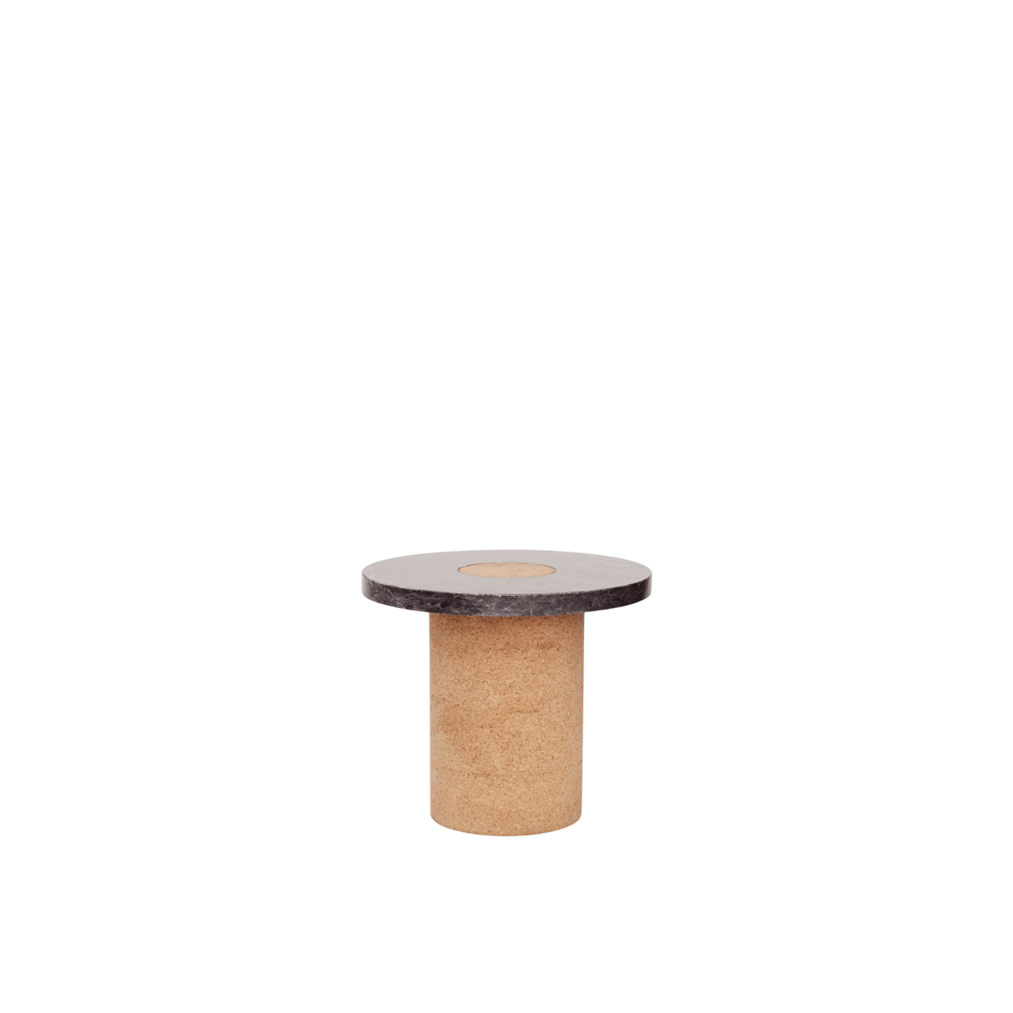 Frama Sintra Bijzettafel/Salontafel Klein Zwart Marmer/Kurk