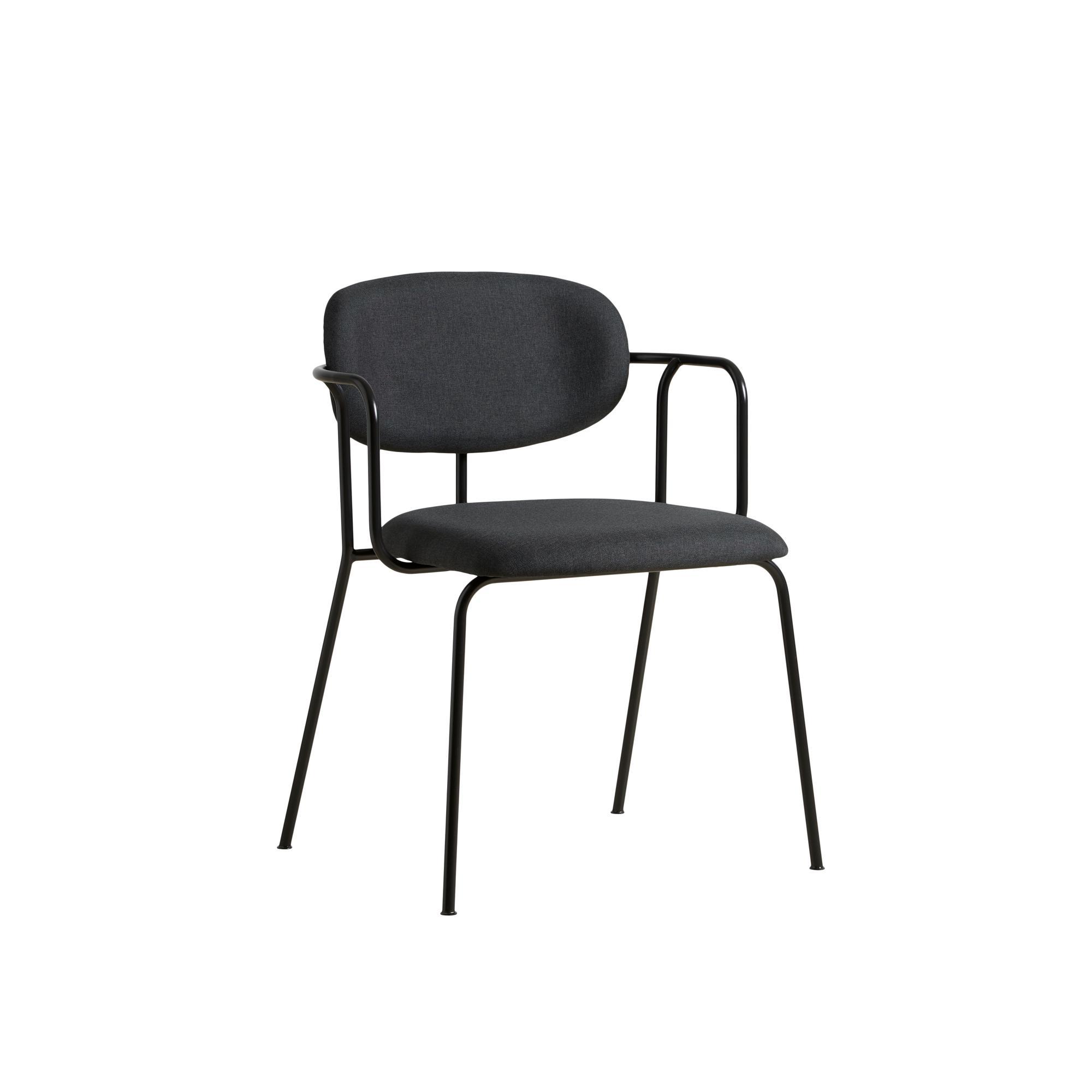 Woud Frame Spisebordsstol Sort/Taupe Grå