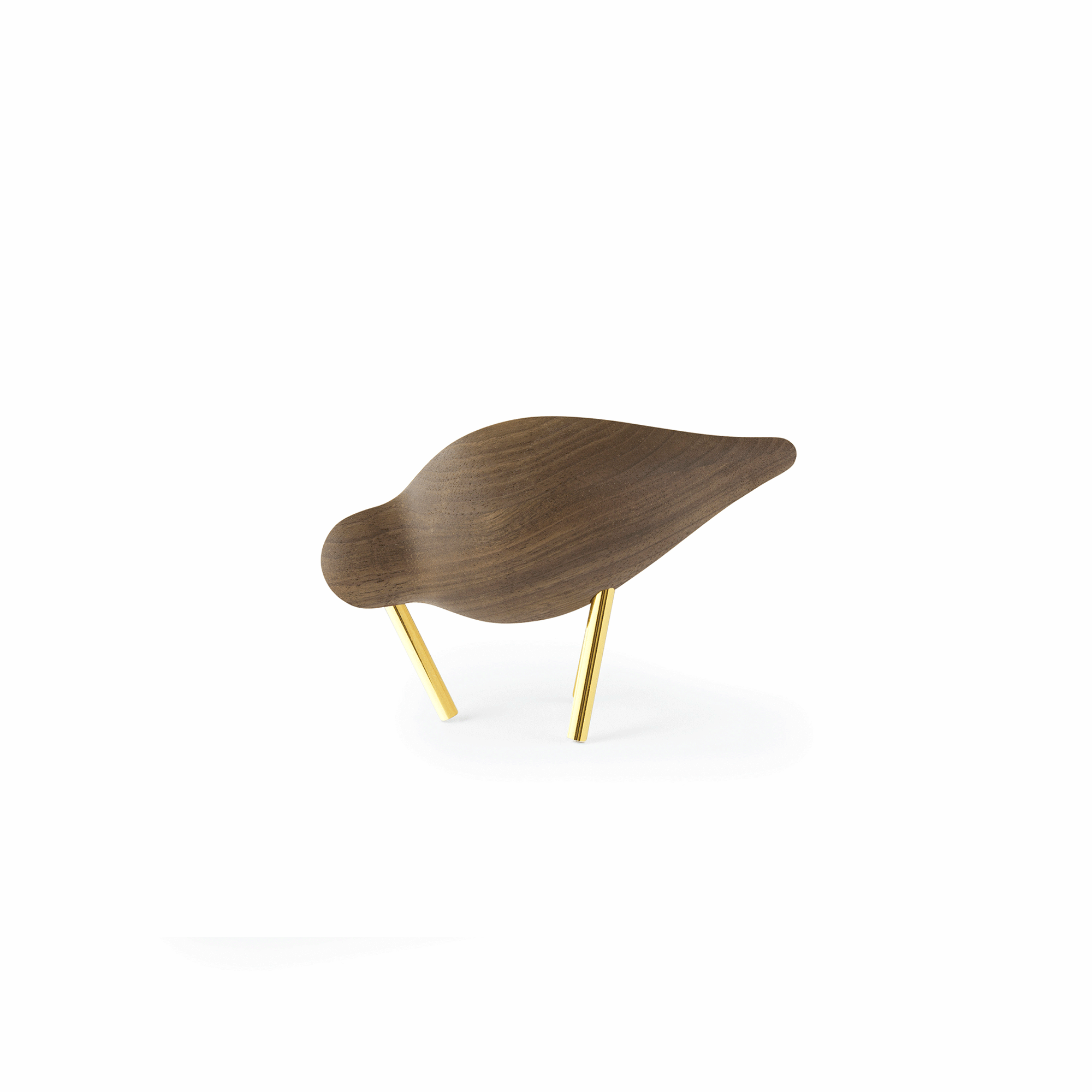 Normann Copenhagen Shorebird Walnut Messinki Pieni