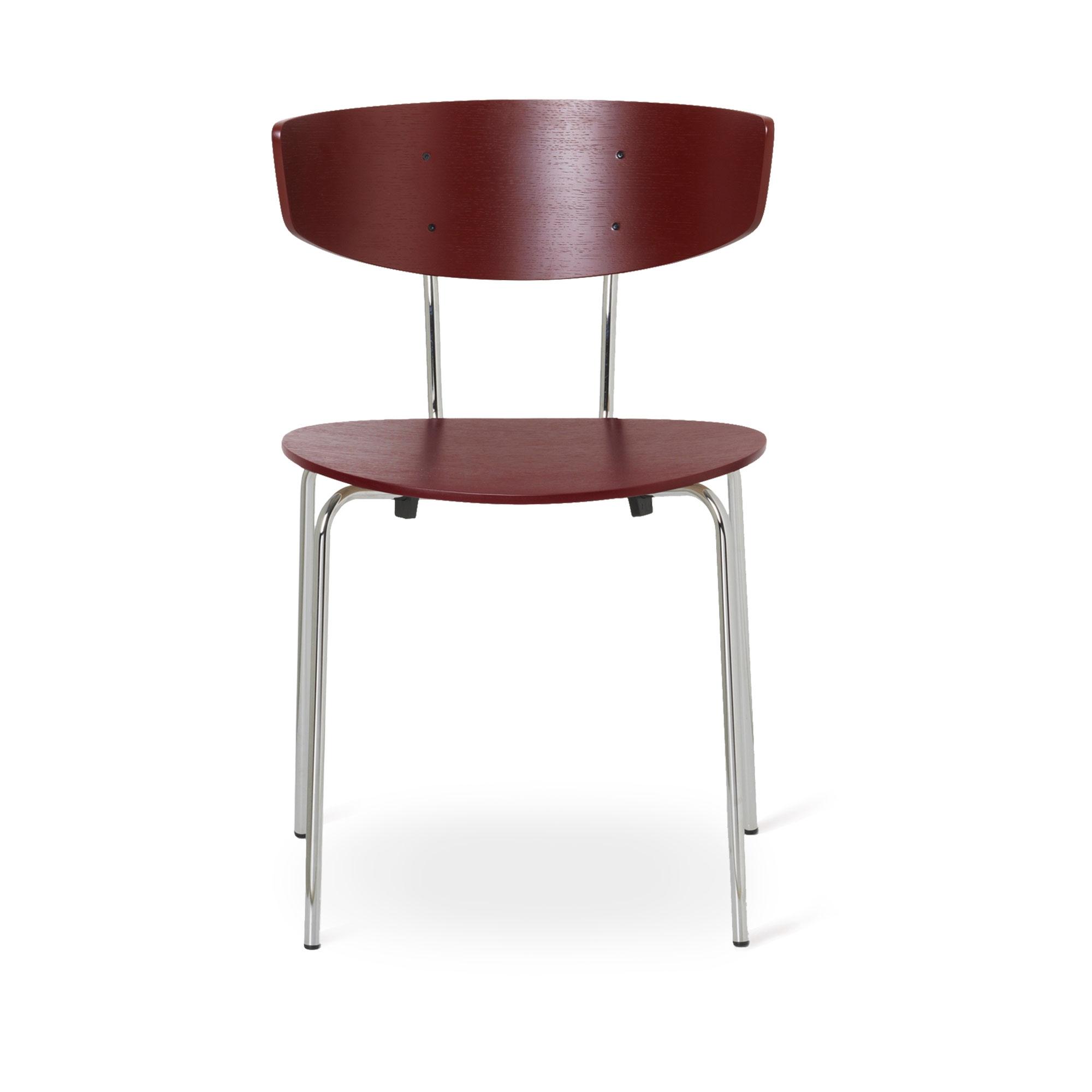 Ferm Living Herman Spisebordsstol Krom/Rød Brun