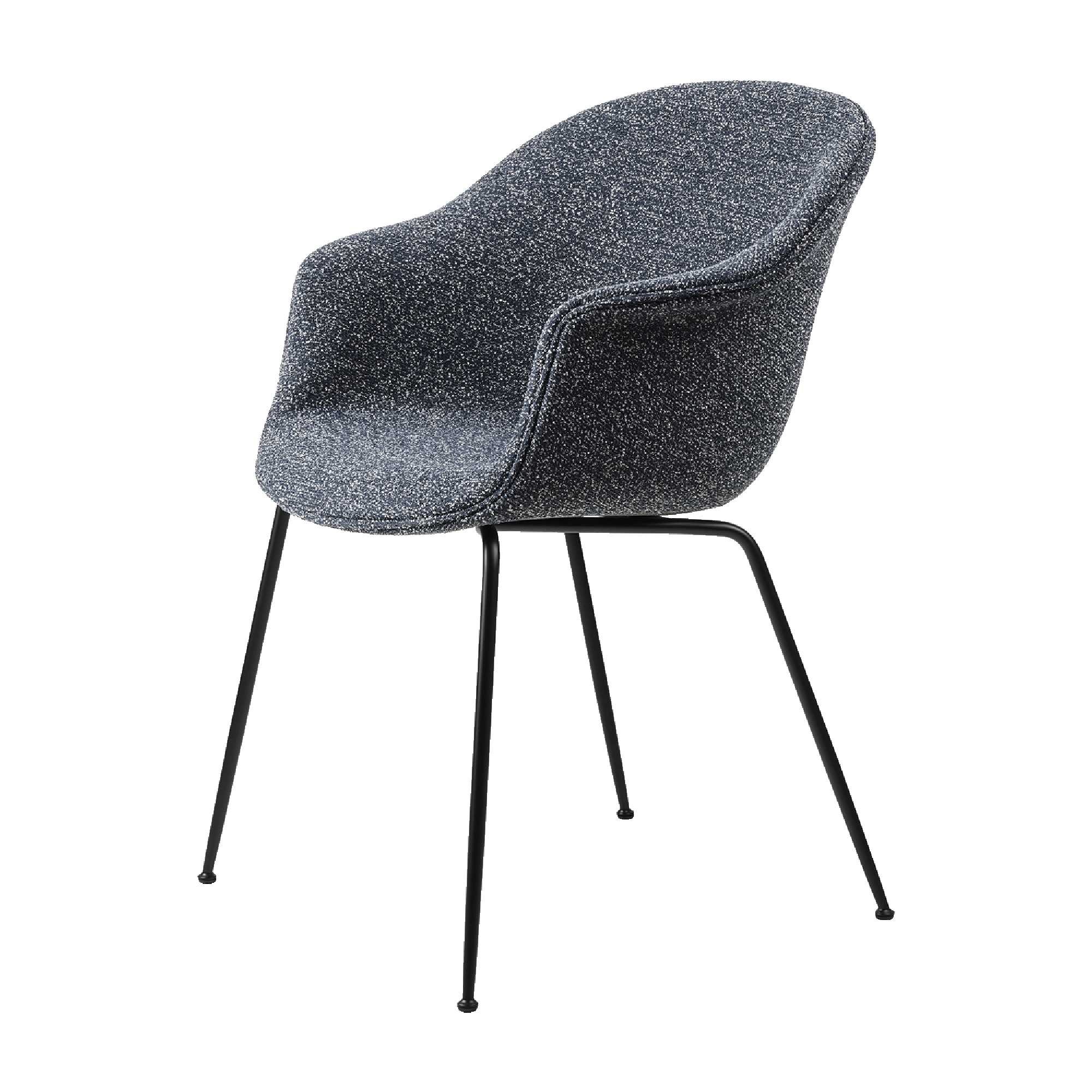 GUBI Bat Dining Chair Around Bouclé 023