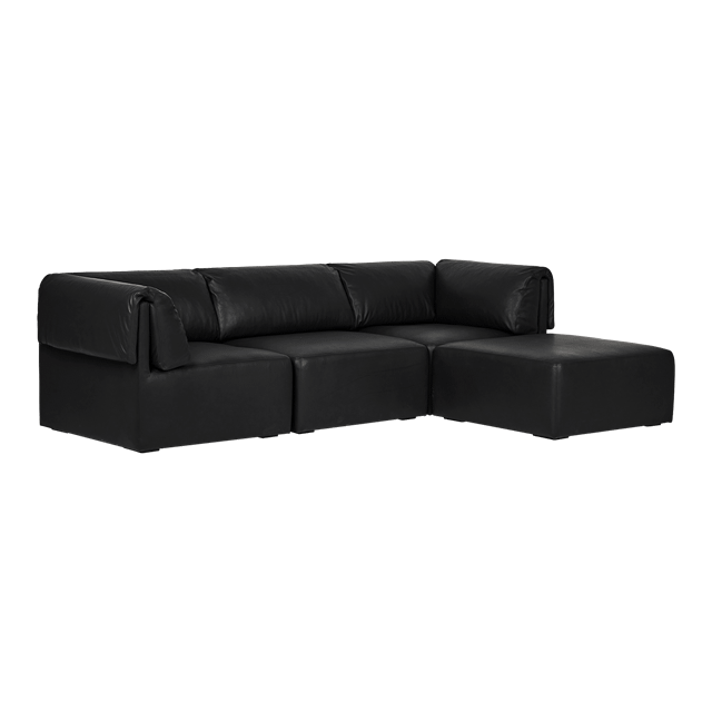 GUBI Wonder Sofa 3 Seater med Armlæn og Chaise Lounge Brescia 0509 thumbnail