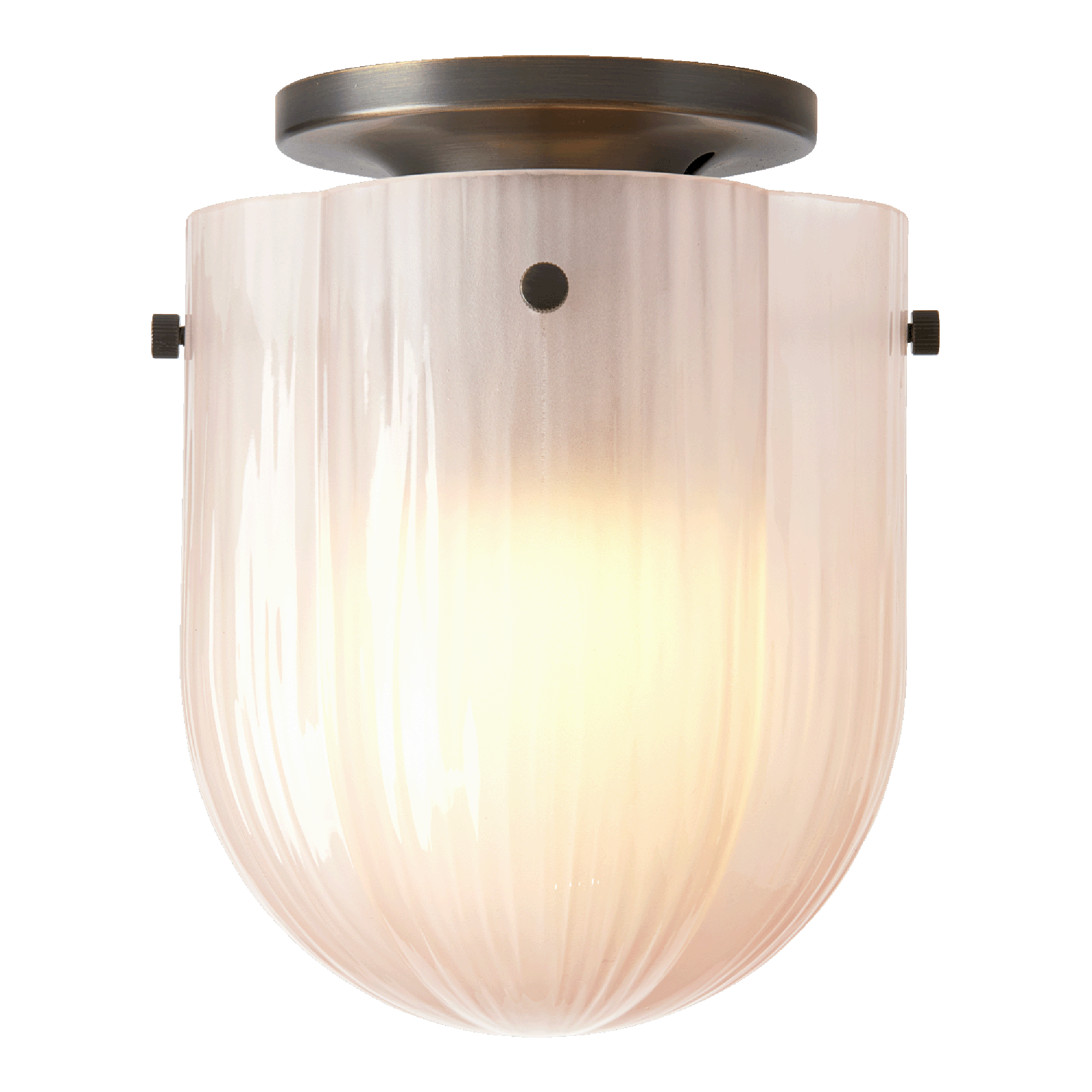 GUBI Seine Ceiling Light Burnished Brass/ Coral | AndLight