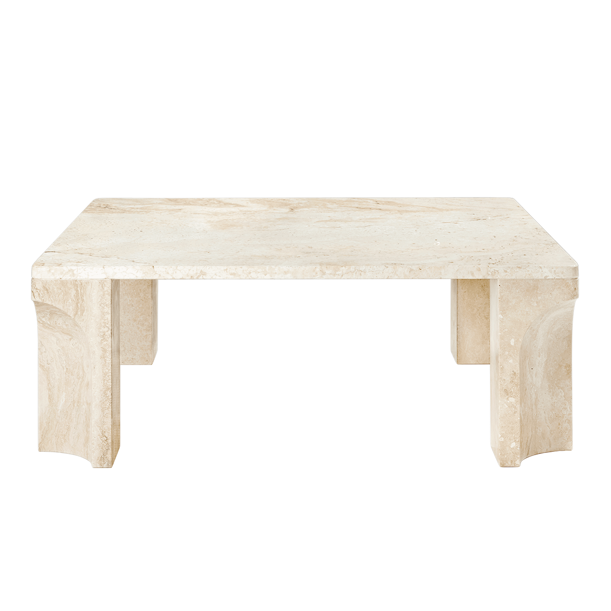 GUBI Doric Coffee Table Square 80 x 80 cm Neutral White