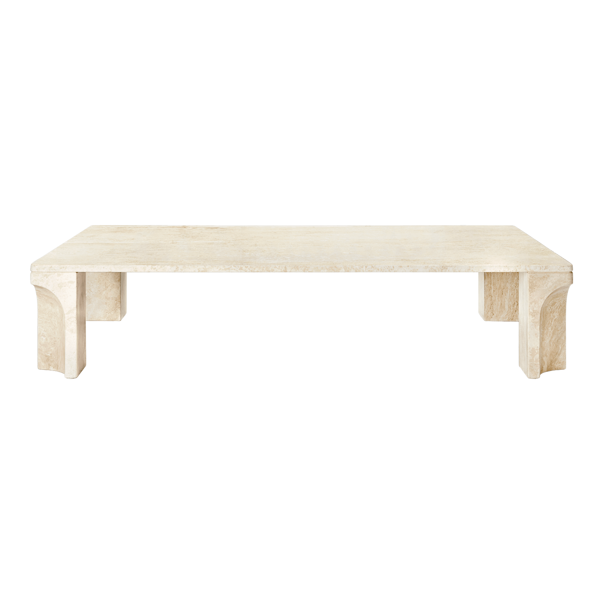 GUBI Doric Coffee Table Rectangular 140 x 80 cm Neutral White