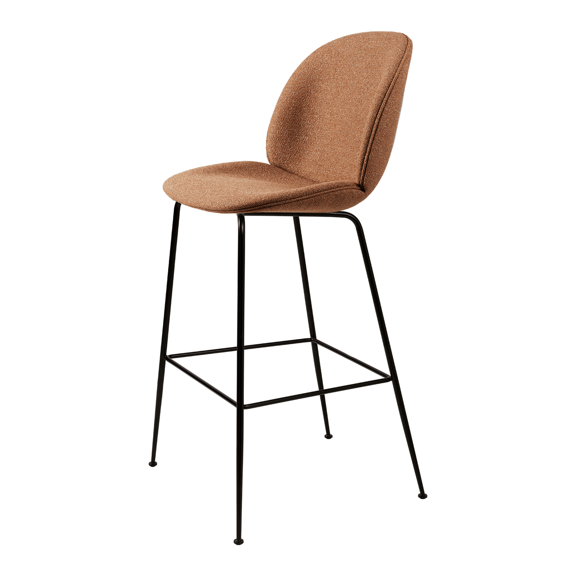 GUBI Beetle Bar Stool H75 Around Bouclé 032