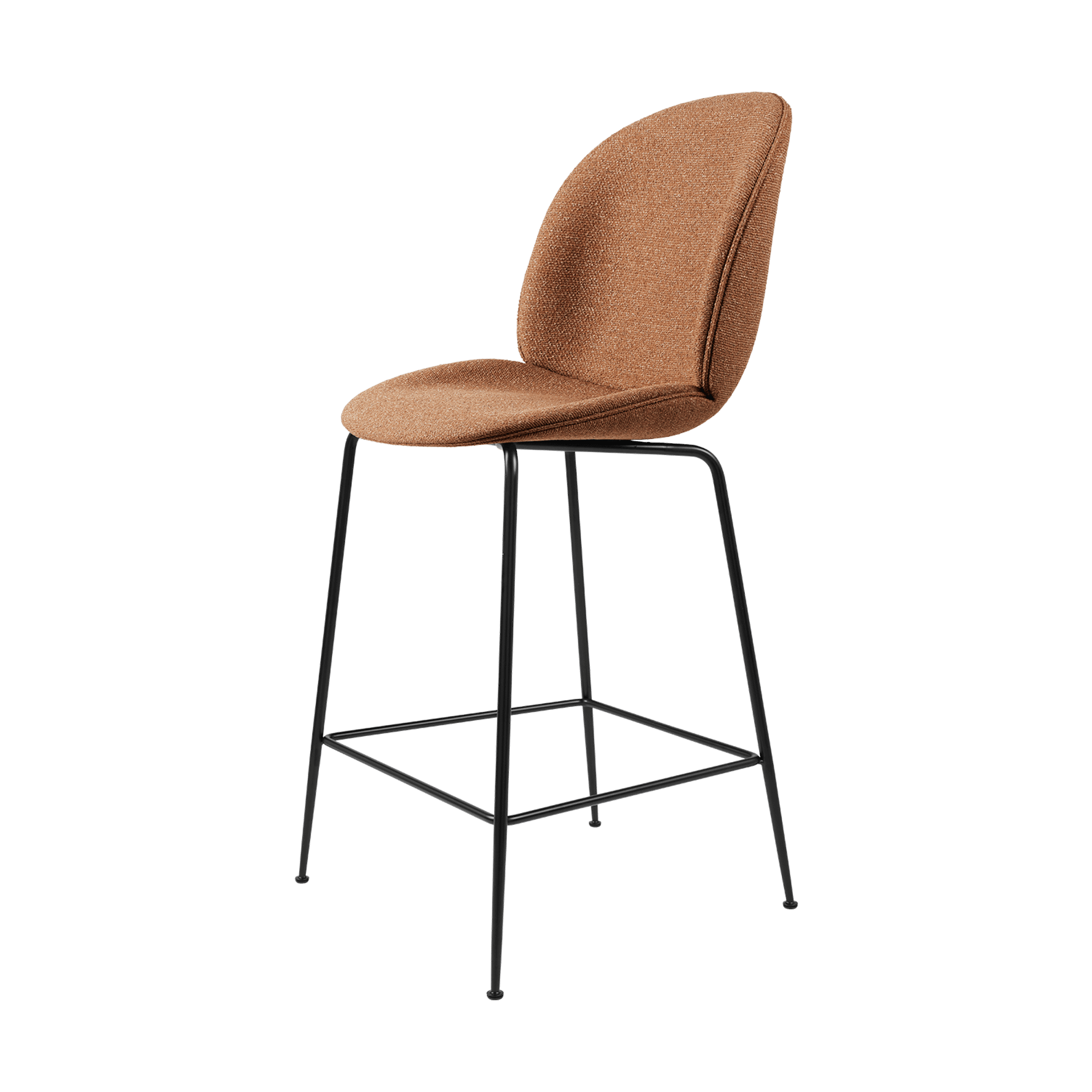 GUBI Beetle Bar Stool H65 Upholstered in Around Bouclé 032