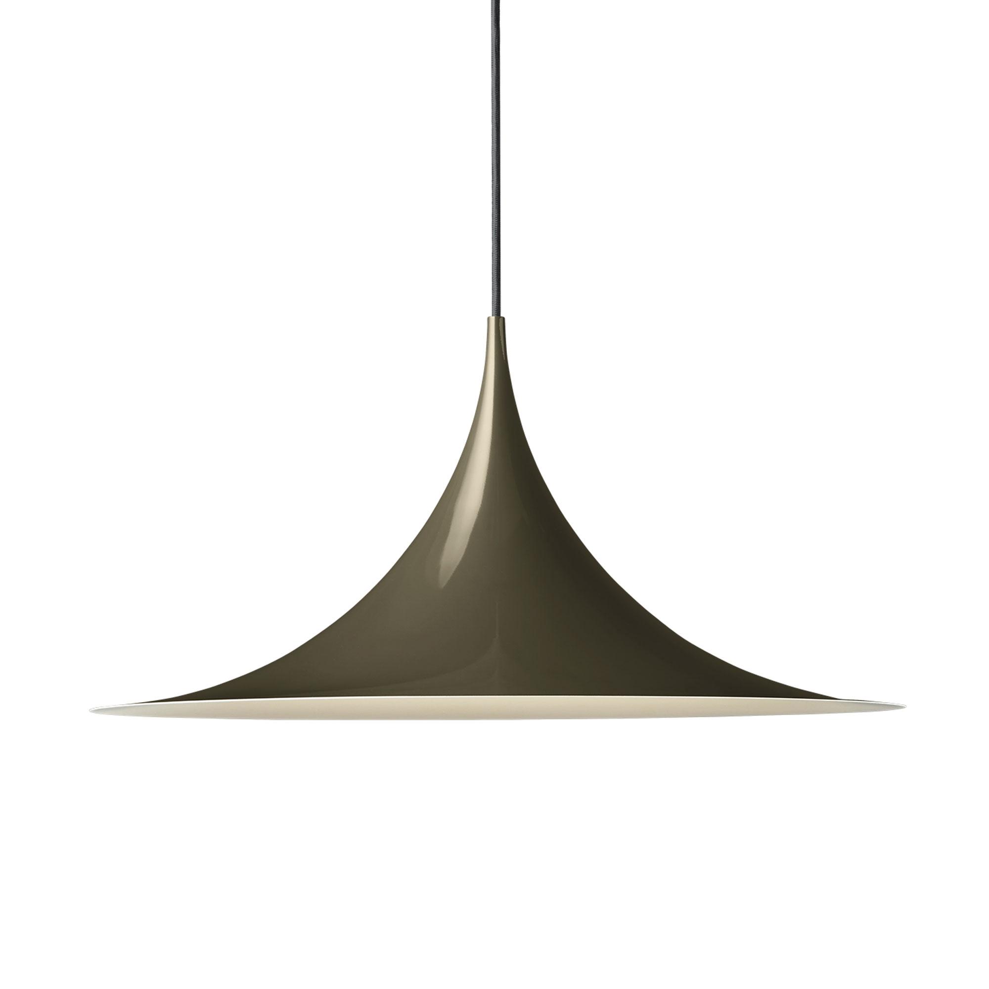 GUBI Semi Lampadario Medio Bianco Cacao Scuro