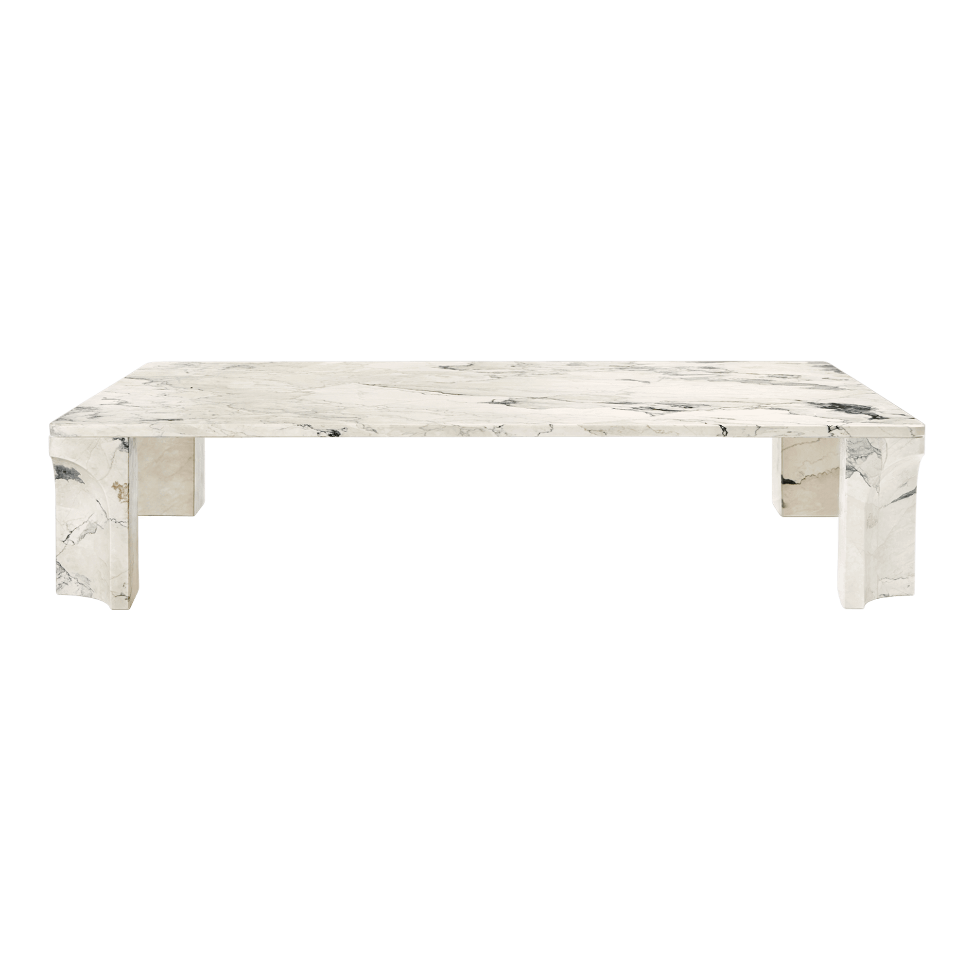 GUBI Doric Coffee Table Rectangular 140 x 80 cm Electric Grey