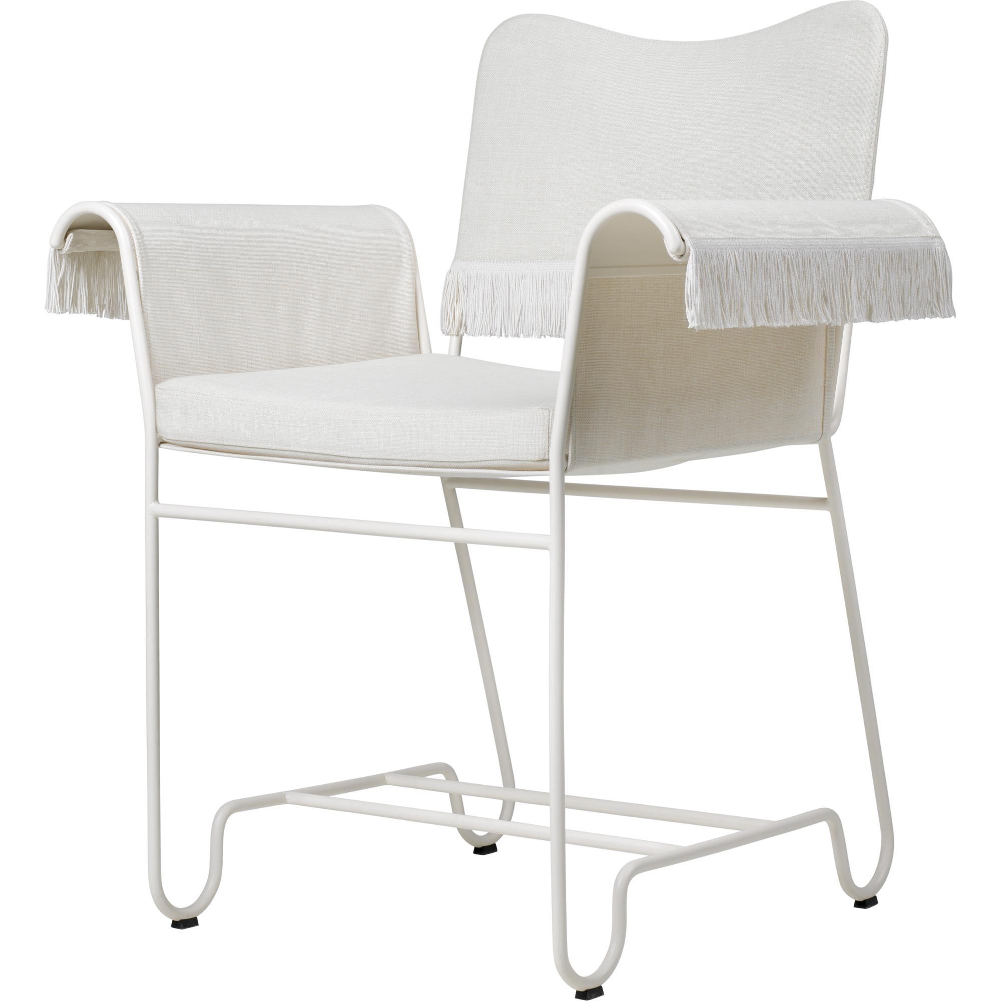 Gubi Tropique Dining Chair With Fringes White/Leslie 06