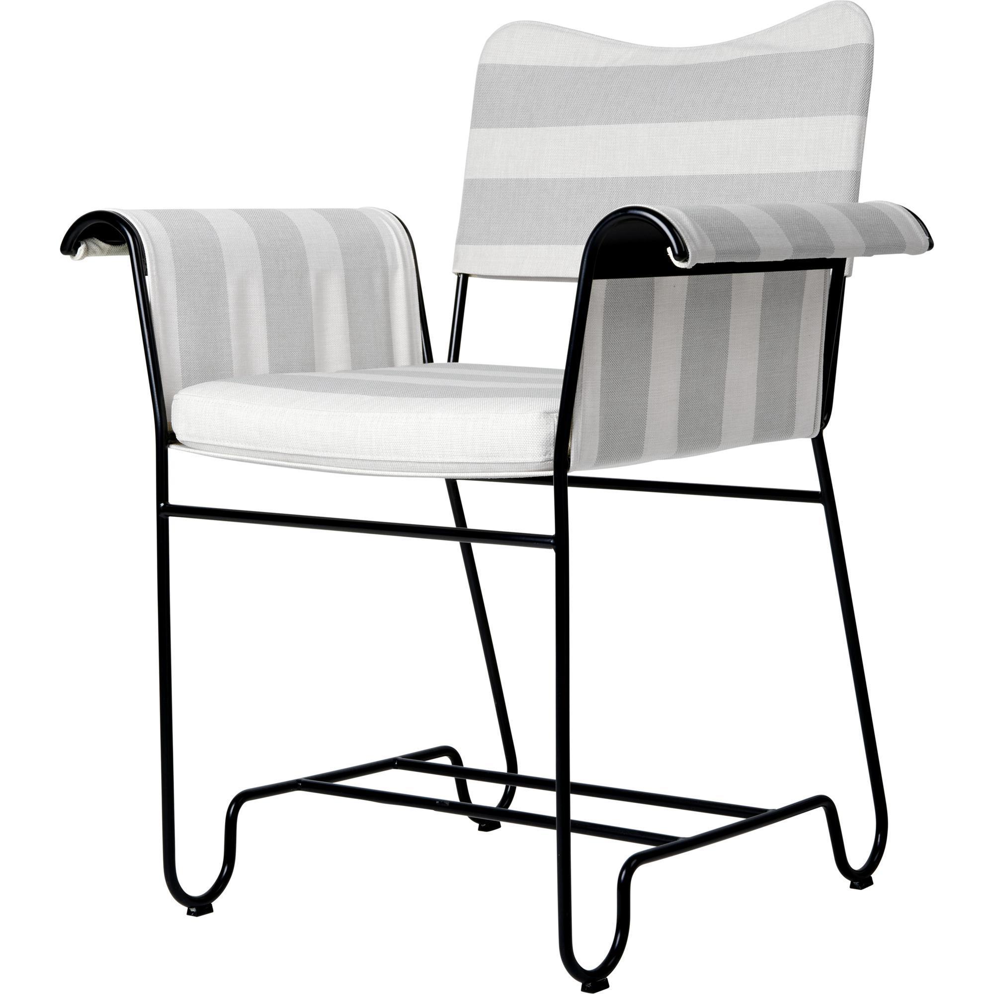 Gubi Tropique Dining Chair Black/ Leslie Stripe 20