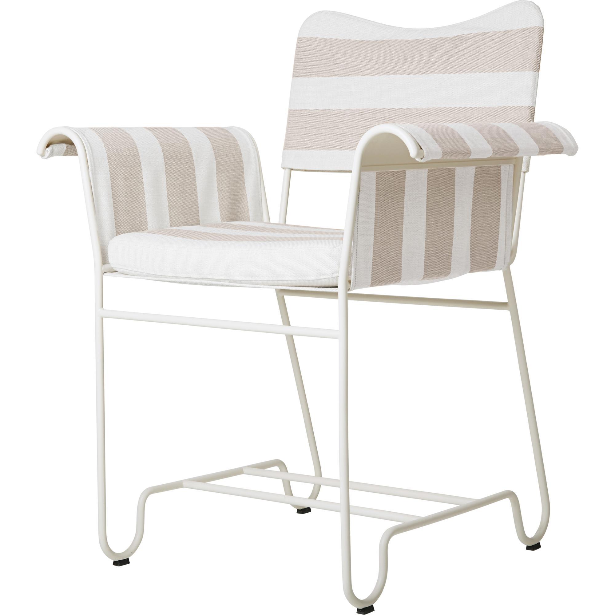 Sedia da Pranzo Gubi Tropique Bianco/ Leslie Stripe 40